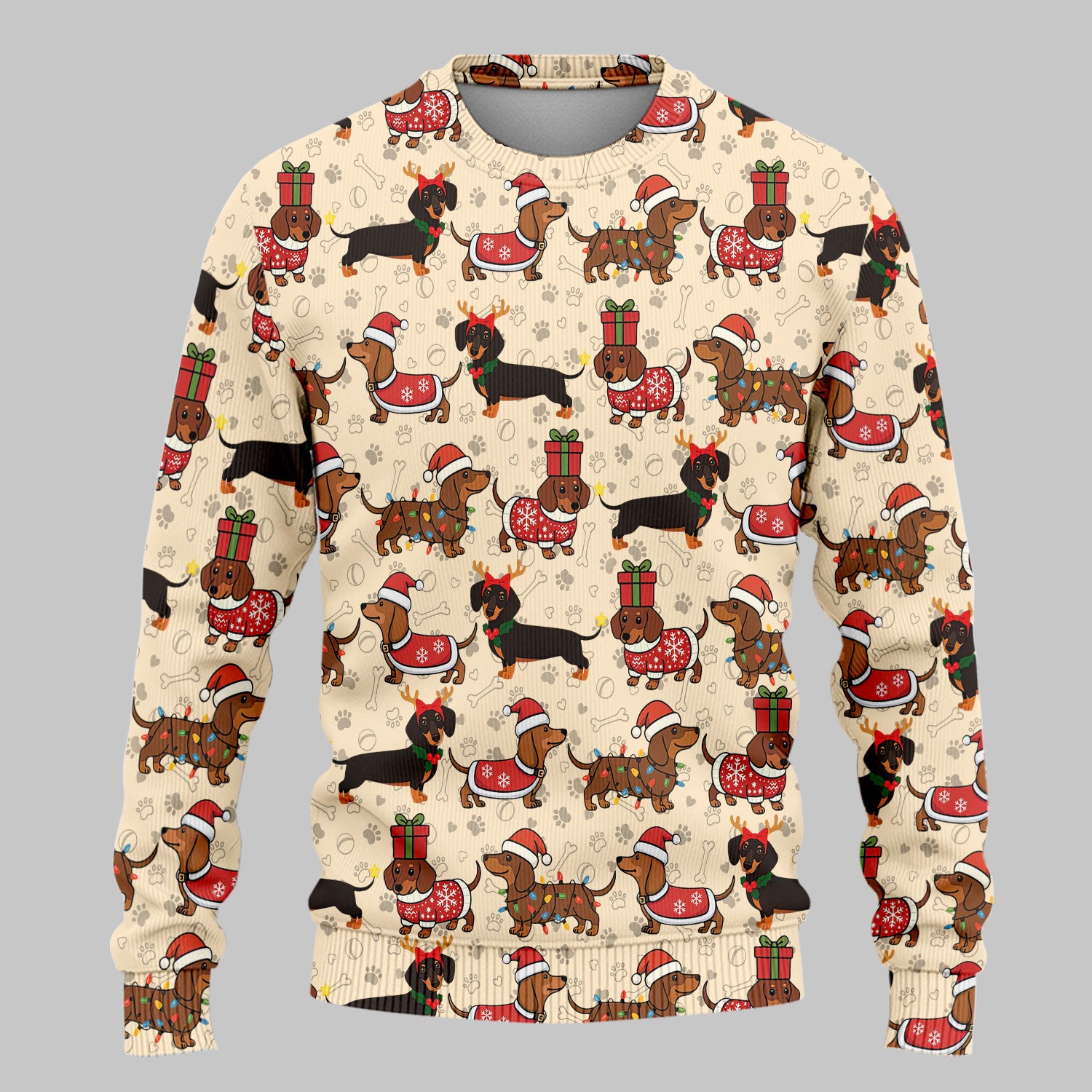 Funny Wiener Dog Scrub Set for Women - Santa's Favourite Nurse Gift - Funny Medical Uniform for RN CNA LPN