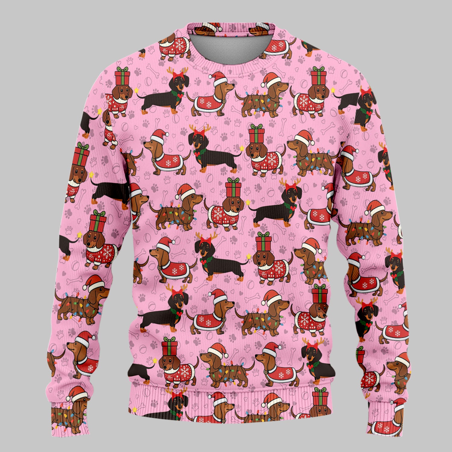 Funny Wiener Dog Scrub Set for Women - Santa's Favourite Nurse Gift - Funny Medical Uniform for RN CNA LPN
