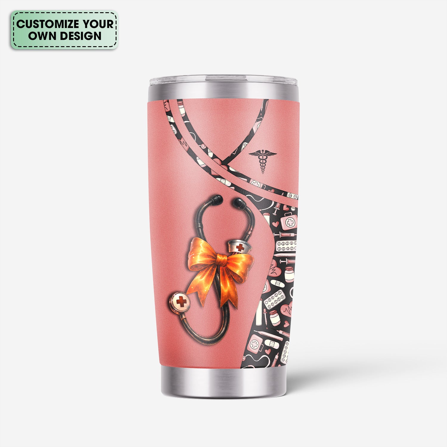 Personalized Retired Nurse Tumbler - Proud of the Work Quote - Gift for RN LPN CNA - Available in Multiple Colors