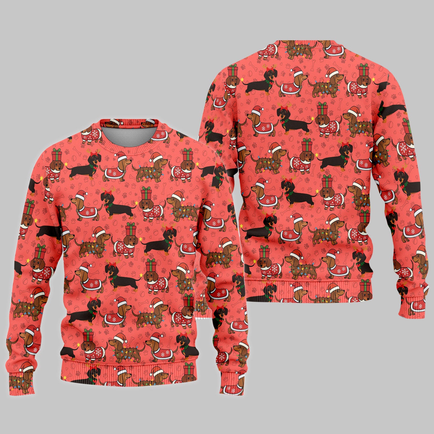 Funny Dachshund Dog Nursing Scrub Pants for Women - Wiener Santa Scrub Set for Nurse - Funny Medical Uniform for RN CNA LPN