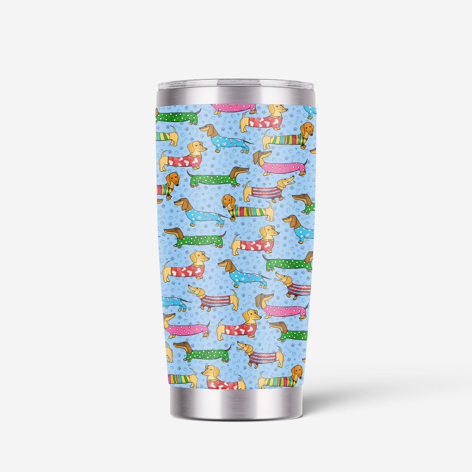 Doxie Puppies Nurse Tumbler - Cute Dachshund Gift for RN LPN CNA - Weiner Dog Stainless Cup for Healthcare Workers