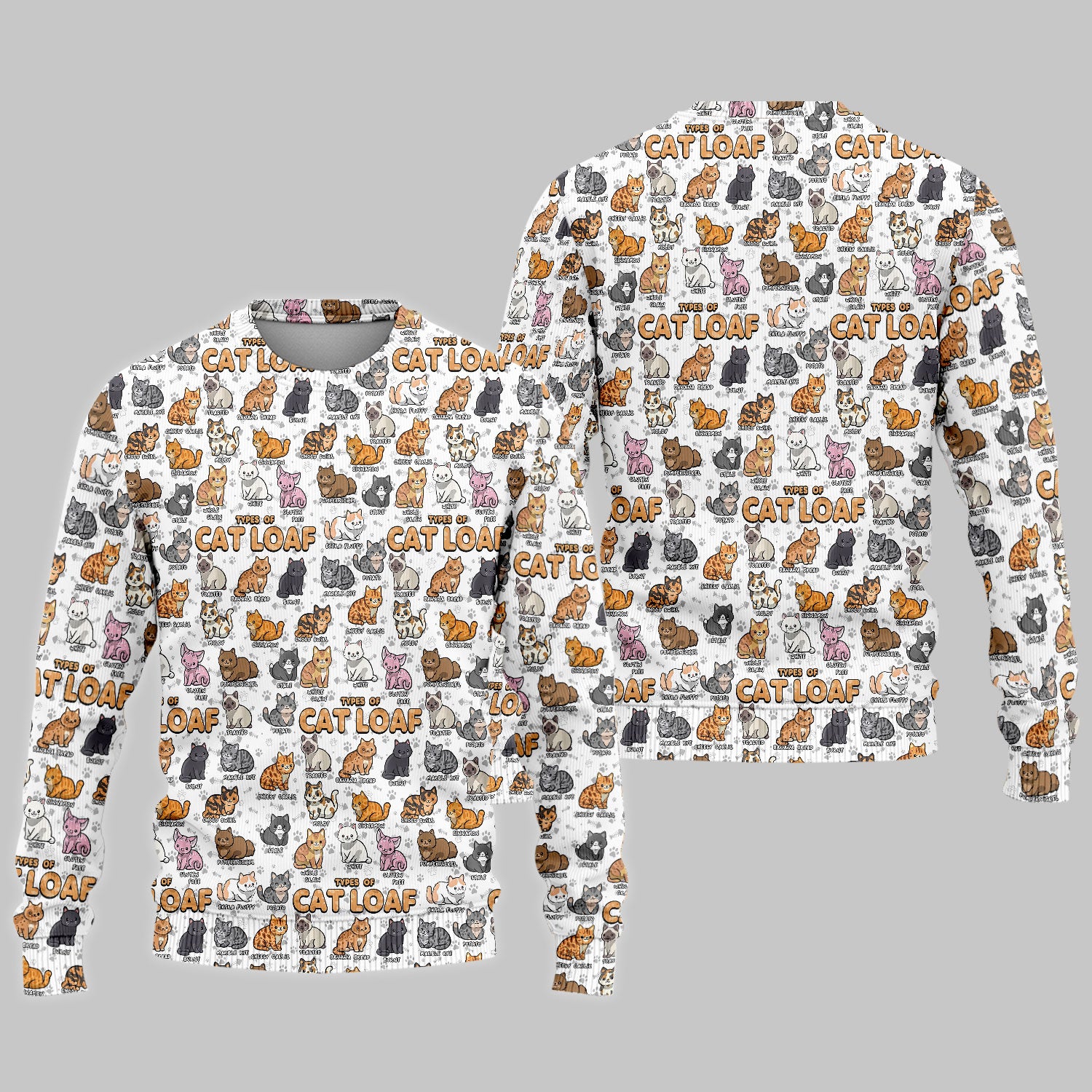 Funny Cat Loaf Nurse Scrub Set for Women - Cute Cat Medical Uniform Top and Pants - Pet Lover Gift - Comfortable Nursing Outfit