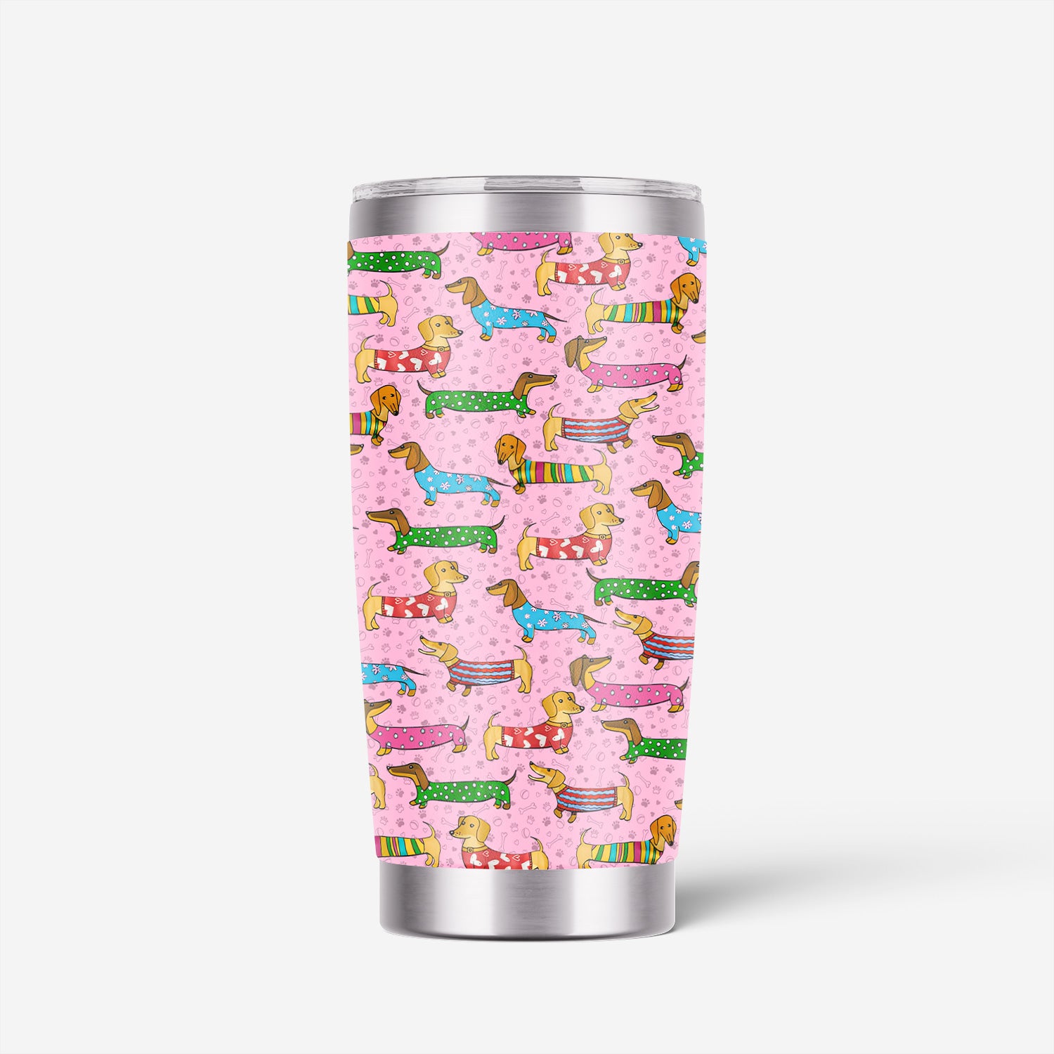 Doxie Puppies Nurse Tumbler - Cute Dachshund Gift for RN LPN CNA - Weiner Dog Stainless Cup for Healthcare Workers
