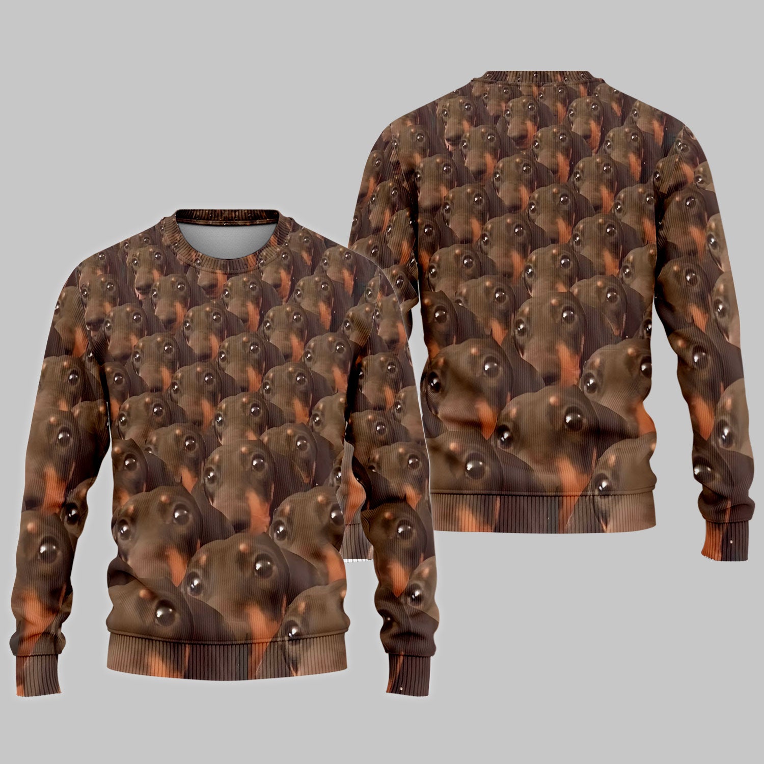 Funny Dachshund Scrub Set for Women - Cute Sausage Dog Pattern Med Uniform - Weiner Lover Gift for RN LPN CNA