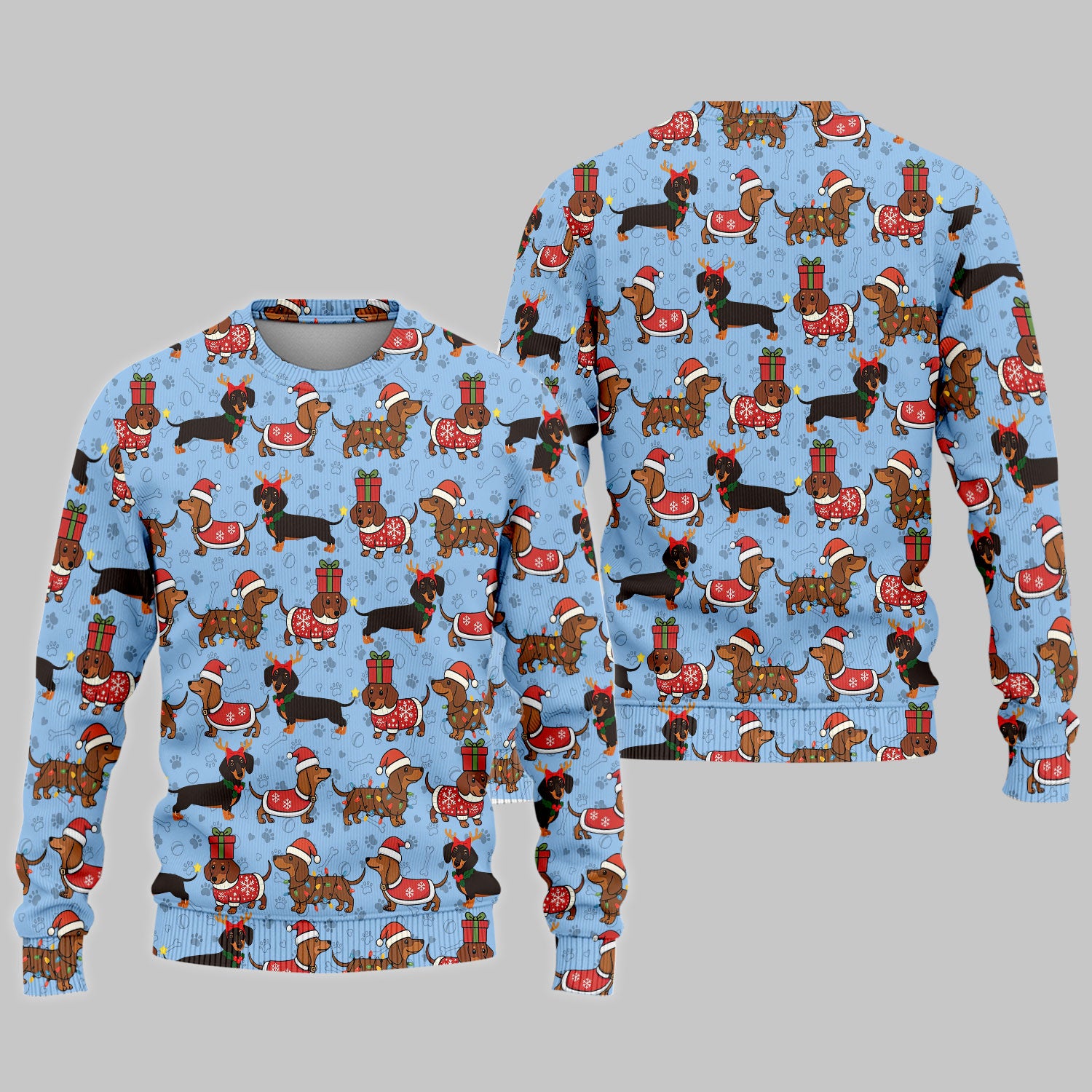 Funny Dachshund Dog Nursing Scrub Pants for Women - Wiener Santa Scrub Set for Nurse - Funny Medical Uniform for RN CNA LPN