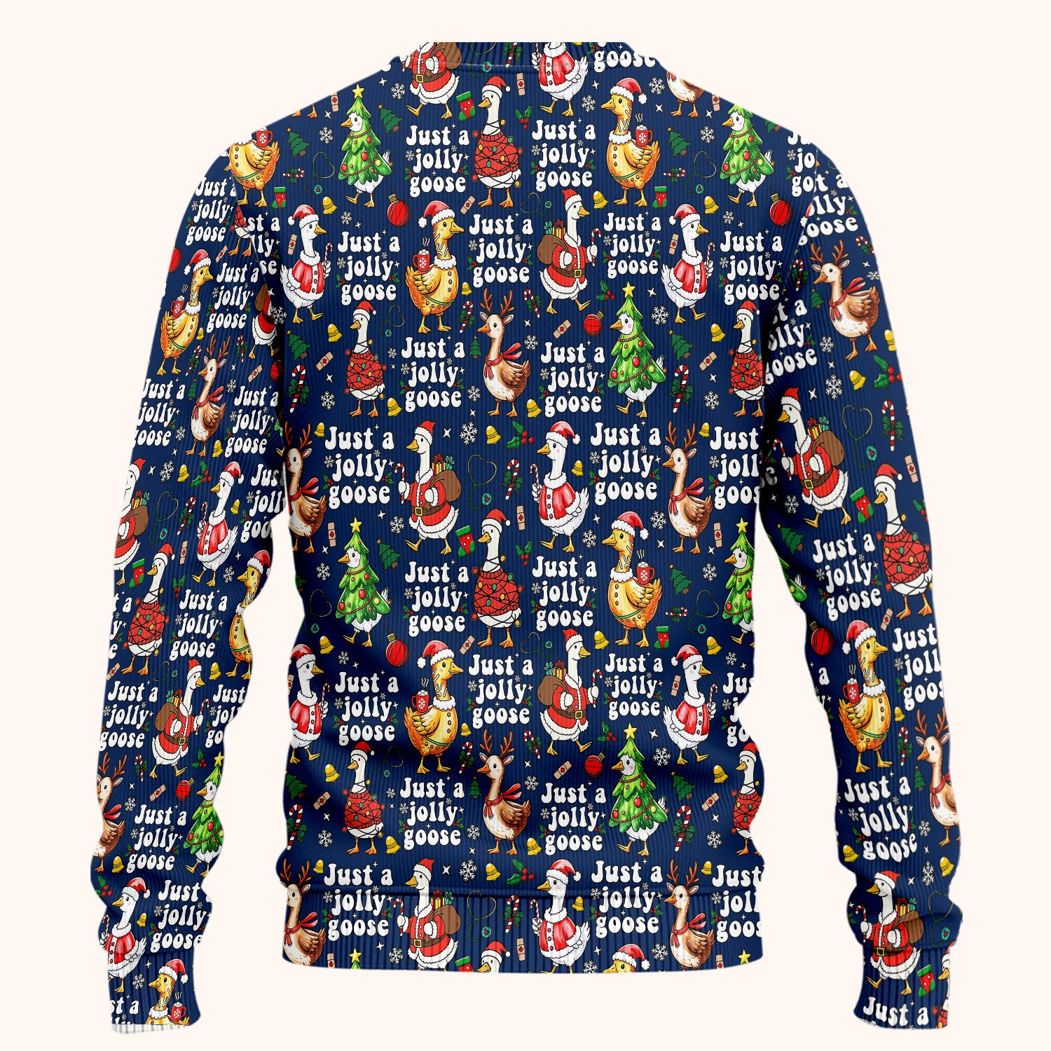 Just a Jolly Goose Funny Christmas Scrub Set - Holiday Medical Uniform for Nurse - Santa Goose Pants and Top