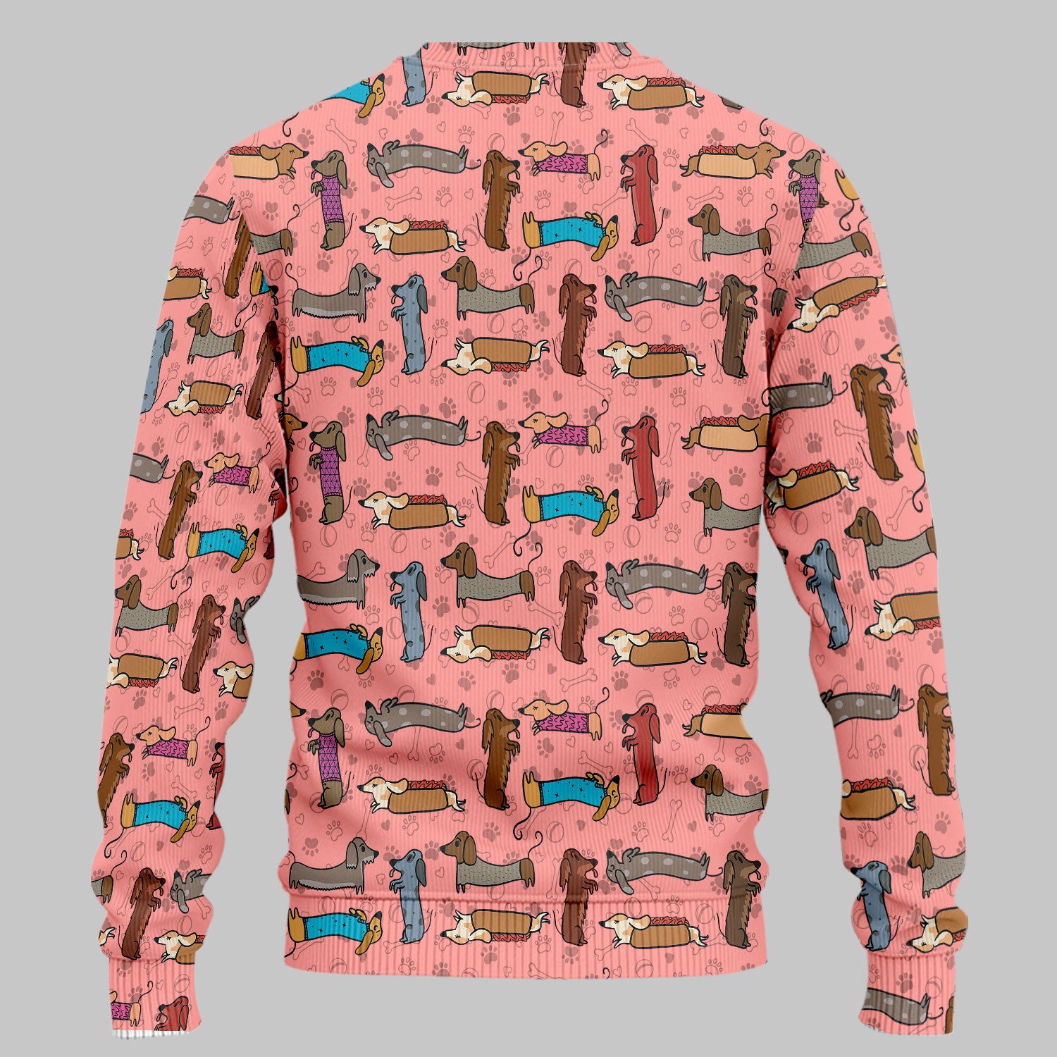 Cute Dachshund Women's Scrub Sets - Funny Sausage Dog Scrub Pants and V Neck Top - Breathable Med Uniform - Nursing Gift