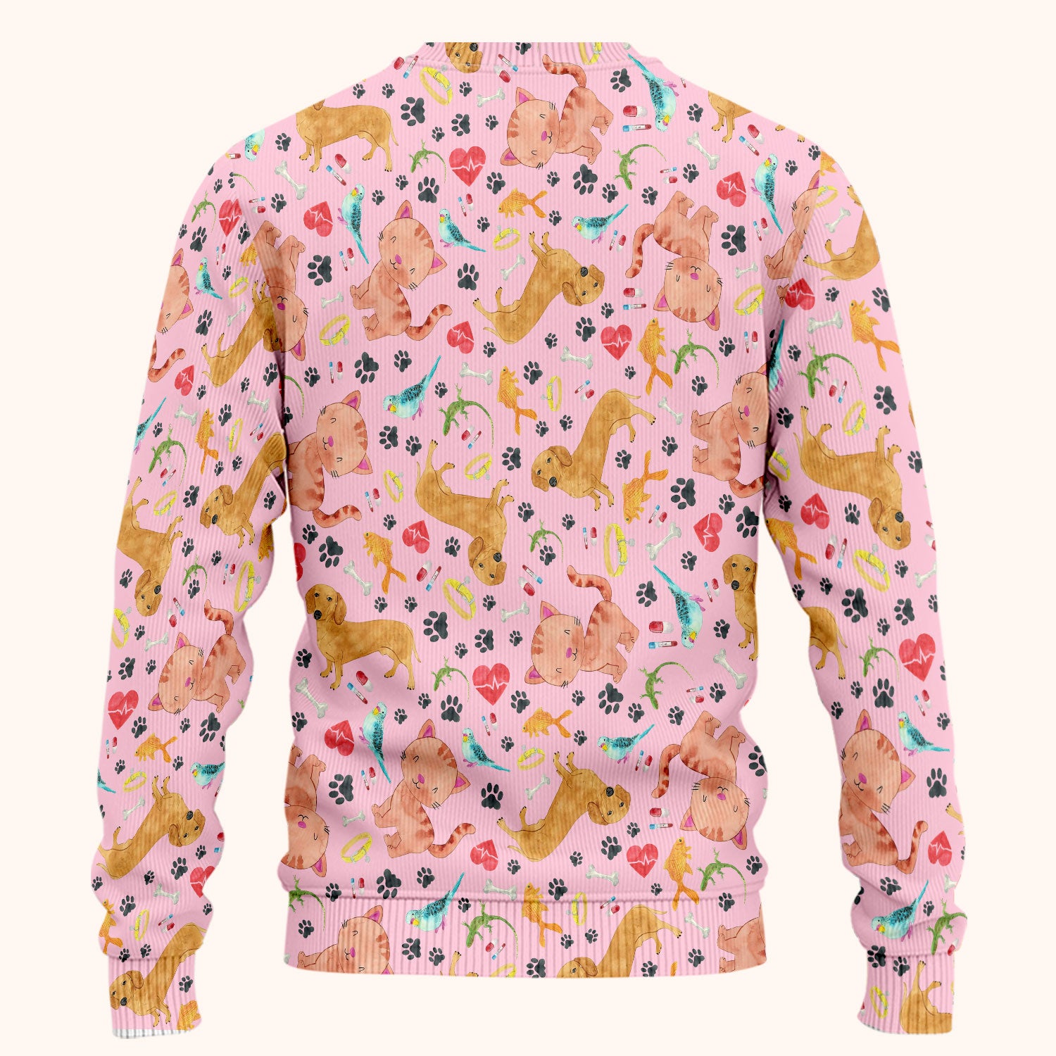 Cute Cat Dog Scrub Set - Animal Lover Medical Uniform - Funny Veterinary Nurse Gift for Women RN CNA LPN