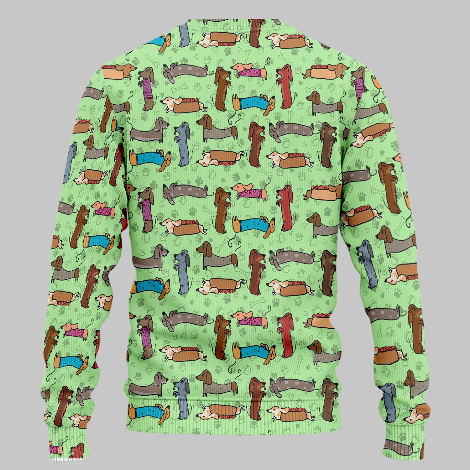 Cute Dachshund Women's Scrub Sets - Funny Sausage Dog Scrub Pants and V Neck Top - Breathable Med Uniform - Nursing Gift
