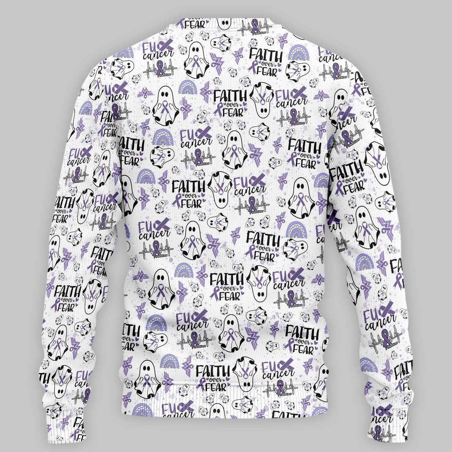 Stomach Cancer Awareness Scrub Sets - Periwinkle Blue Ribbon Survivor Scrub Pants and V Neck Top - November Warrior Gift