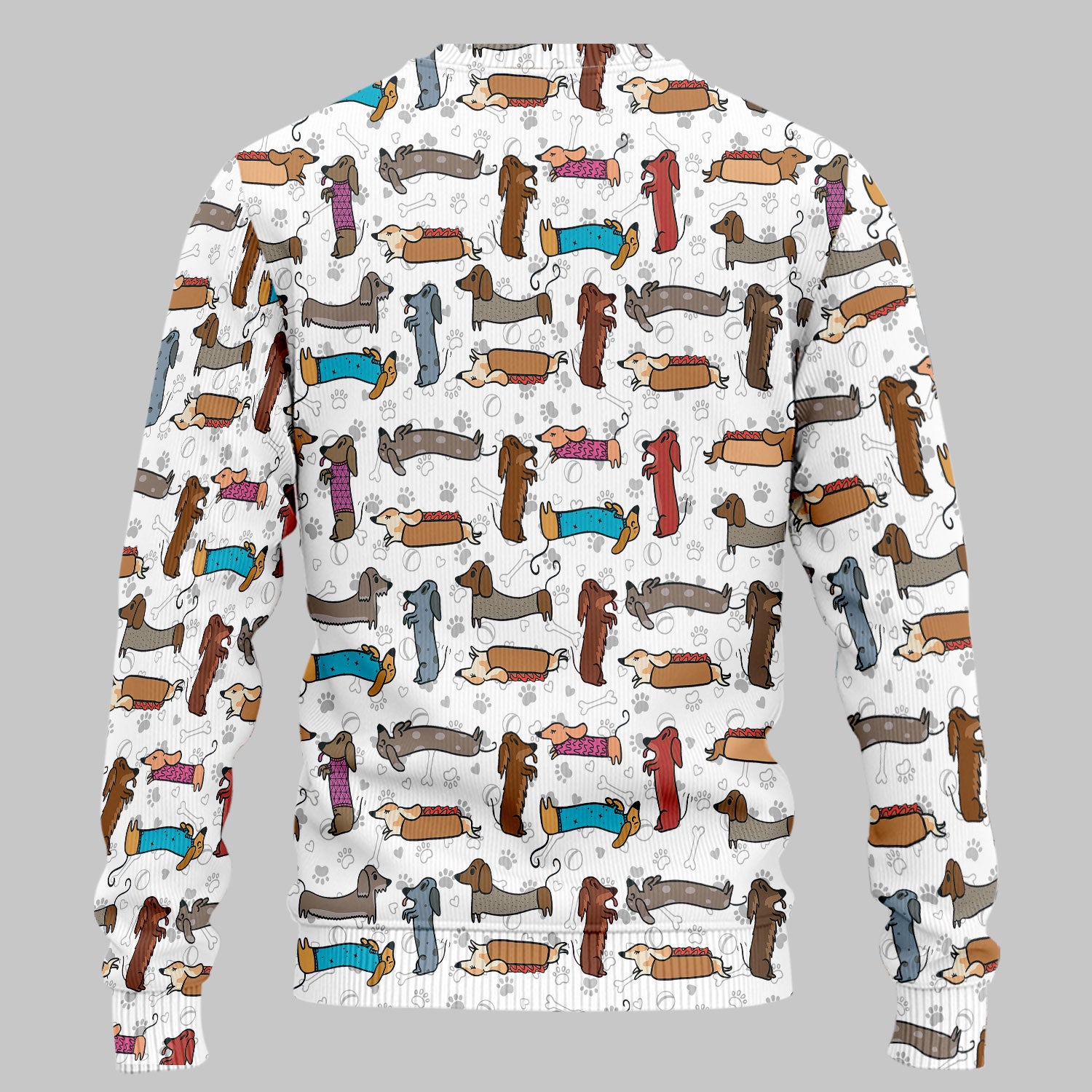 Cute Dachshund Women's Scrub Sets - Funny Sausage Dog Scrub Pants and V Neck Top - Breathable Med Uniform - Nursing Gift