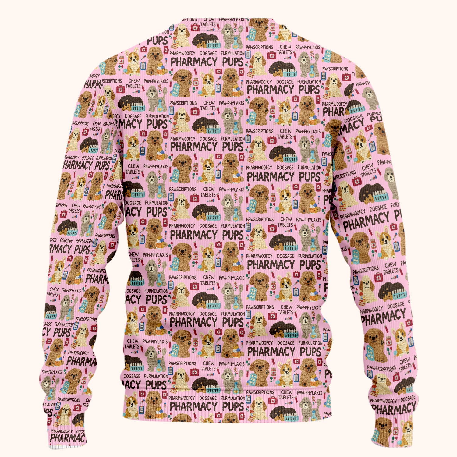 Pharmacy Pups Scrub Set for Women - Cute Dog Medical Uniform for Pharmacists & Vet Techs - Fun Pharmacy Nursing Gift