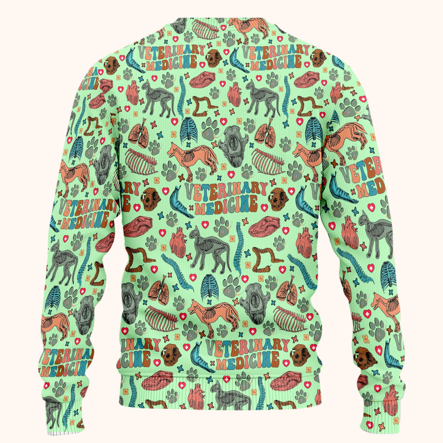 Vet Tech Scrub Set - Veterinary Medicine Scrubs Pants and V Neck Top - Animal Medical Uniform for Women Nurse Gift
