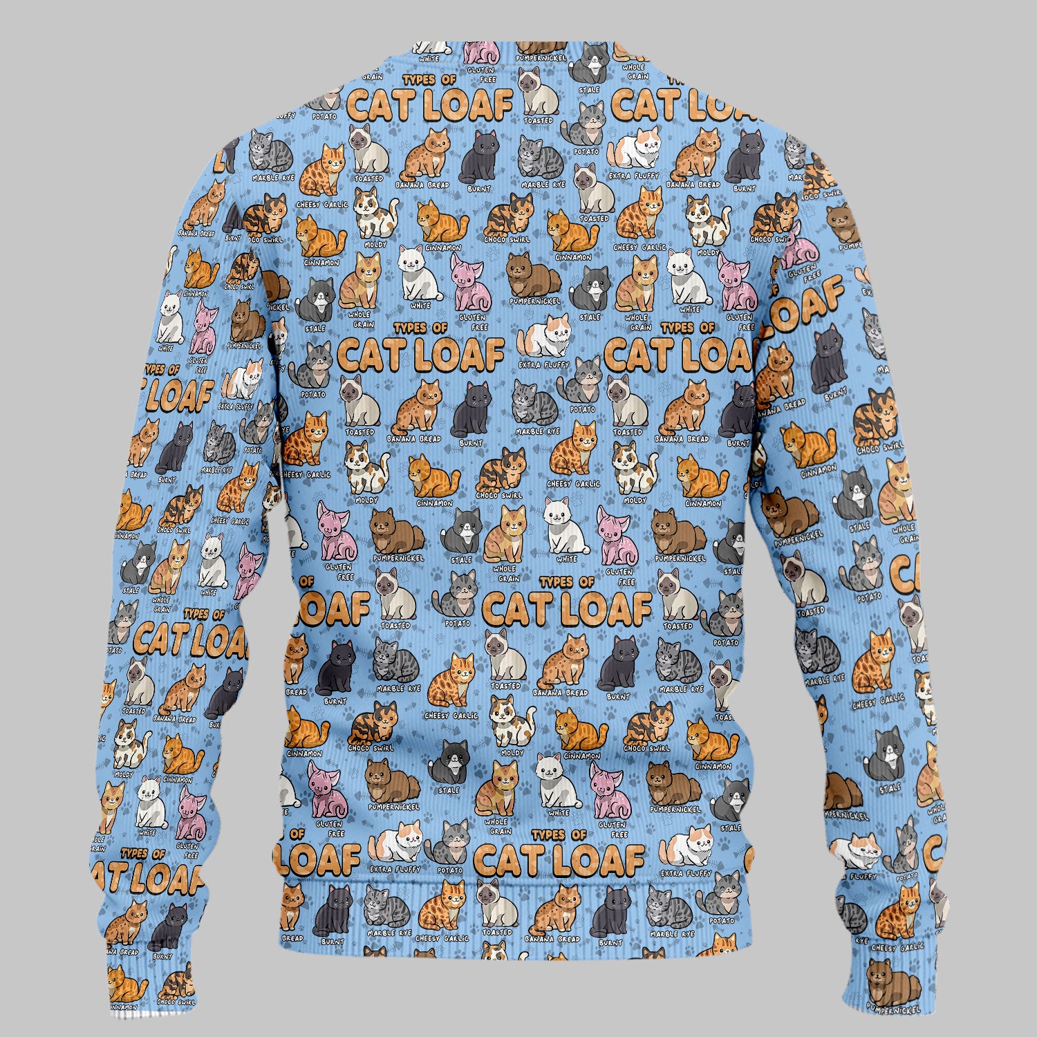 Funny Cat Loaf Nurse Scrub Set for Women - Cute Cat Medical Uniform Top and Pants - Ugly Sweater Pet Lover Gift