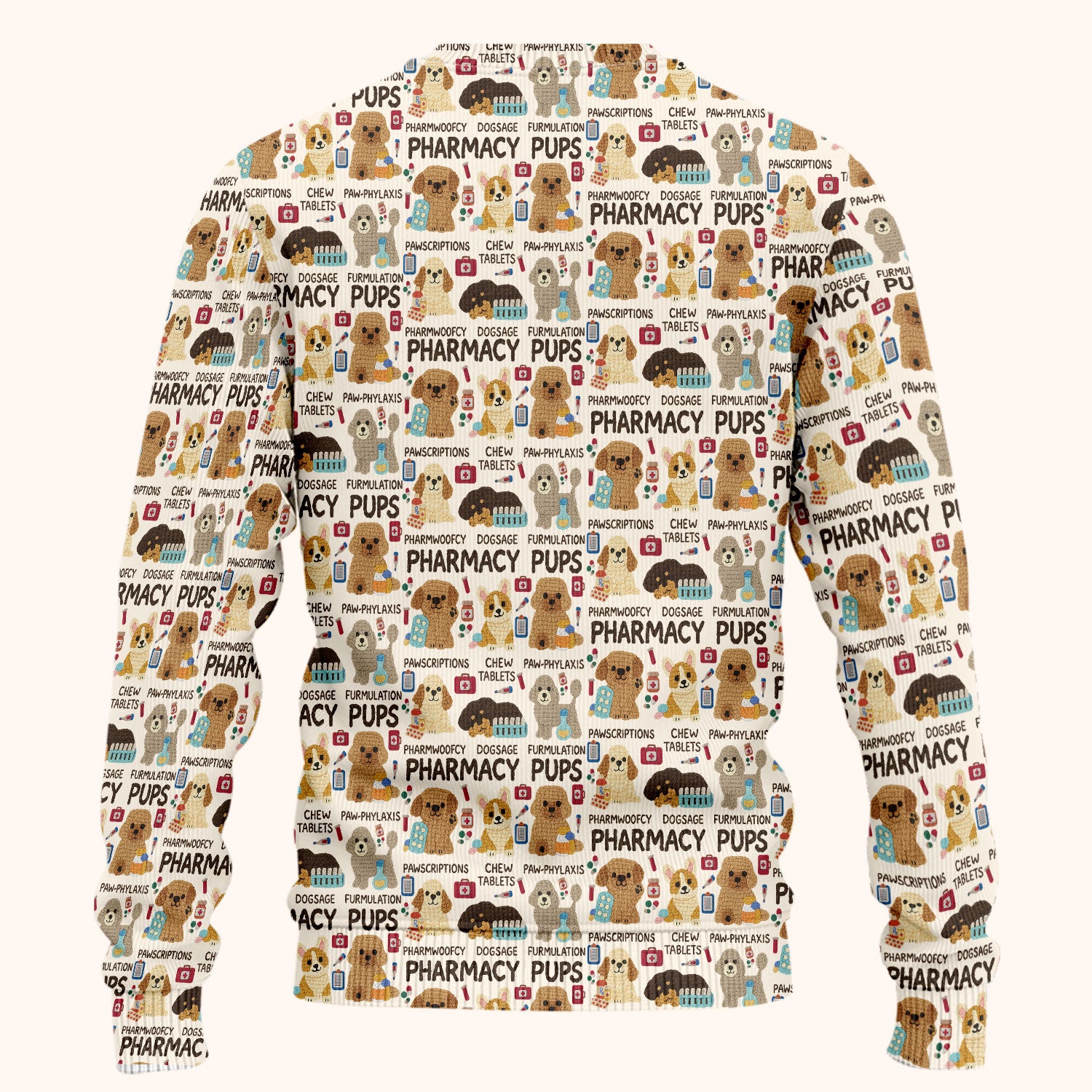 Pharmacy Pups Scrub Set for Women - Cute Dog Medical Uniform for Pharmacists & Vet Techs - Fun Pharmacy Nursing Gift