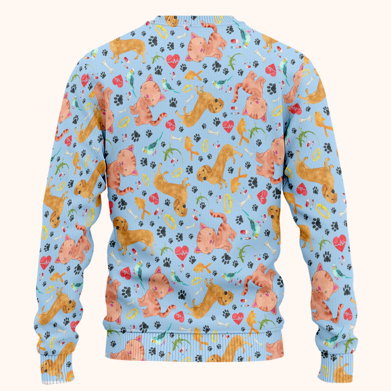 Cute Cat Dog Scrub Set - Animal Lover Medical Uniform - Funny Veterinary Nurse Gift for Women RN CNA LPN