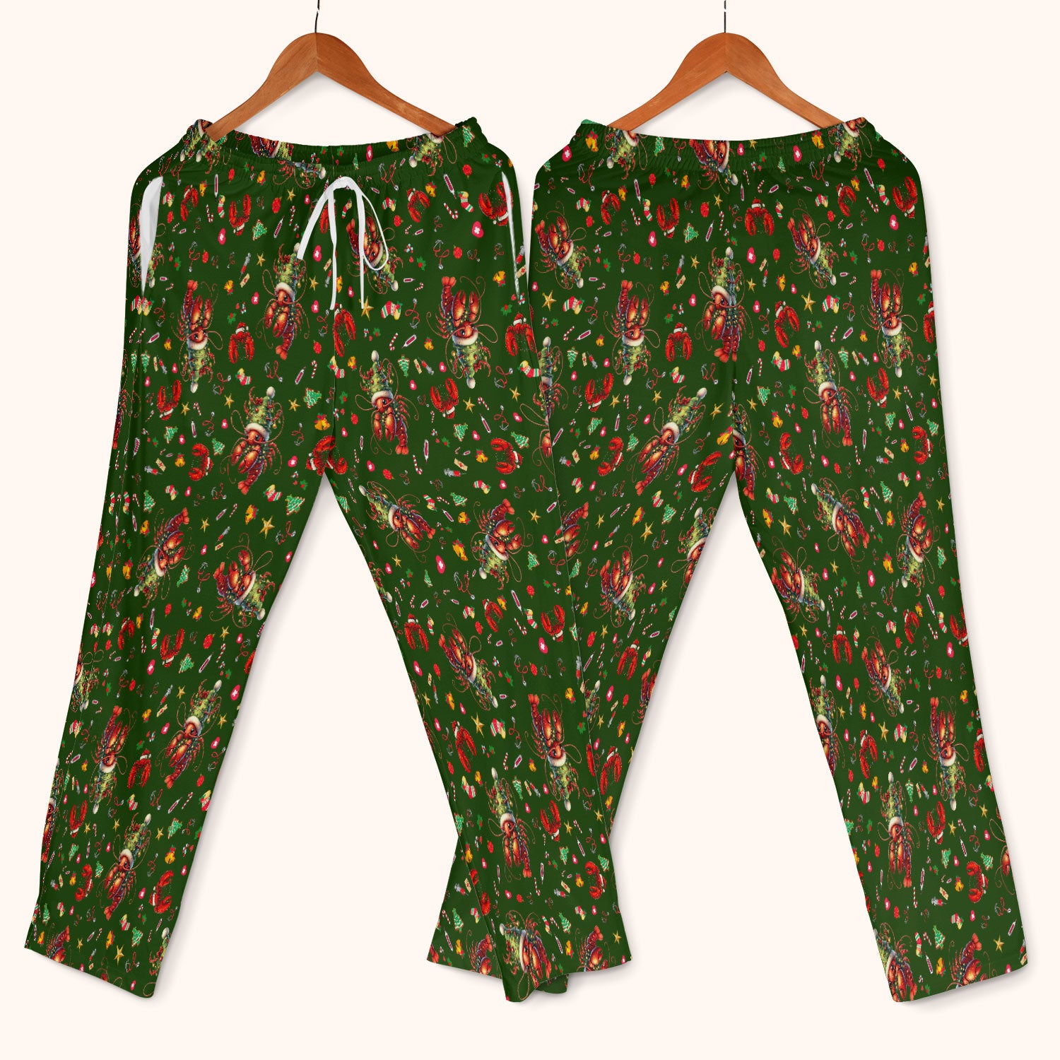 Whimsical Crawfish Christmas Scrub Set – Southern Christmas Cajun Holiday Crawfish Pattern – Cute Medical Uniform for Nurses, Vets And Healthcare Workers