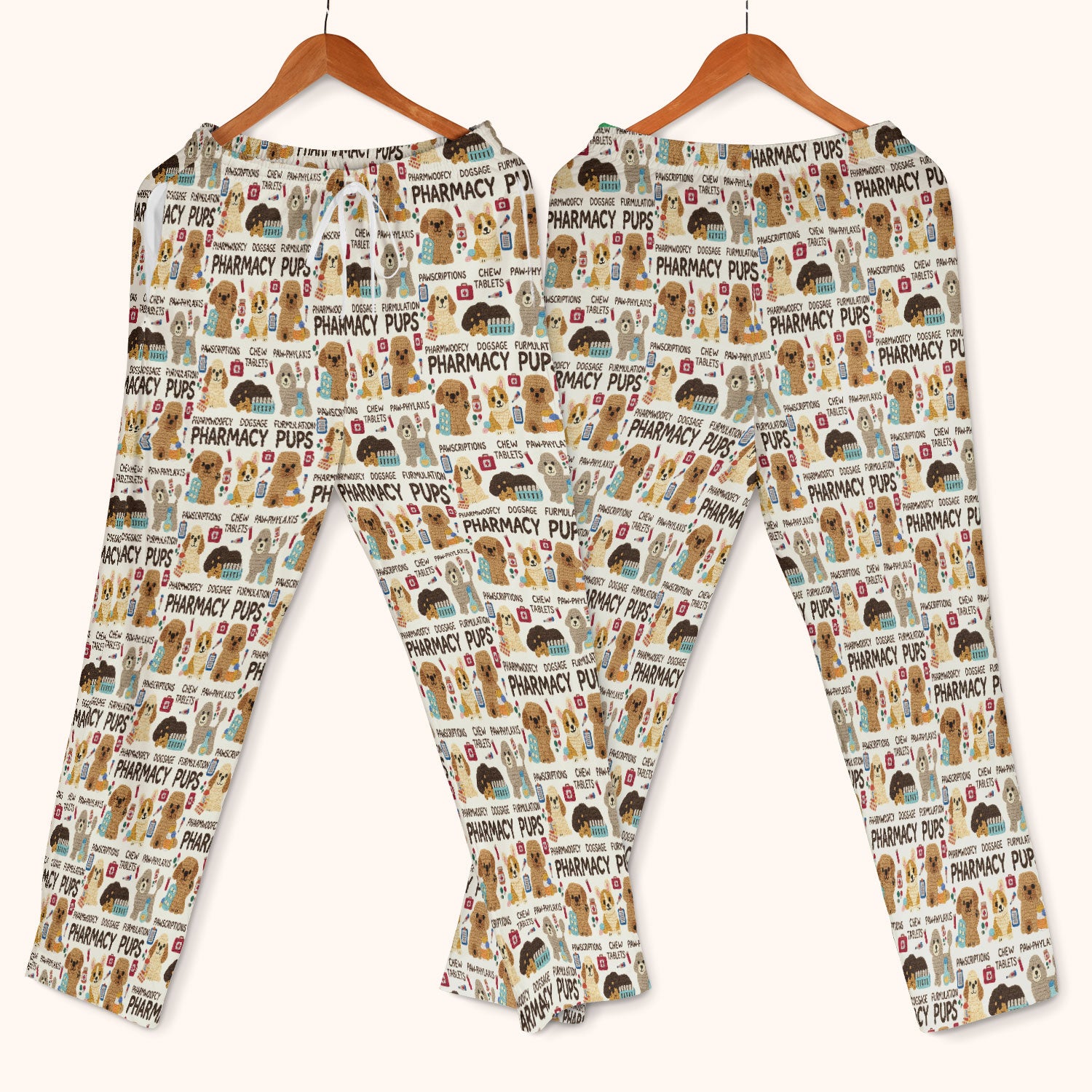 Pharmacy Pups Scrub Set for Women - Cute Dog Medical Uniform for Pharmacists & Vet Techs - Fun Pharmacy Nursing Gift