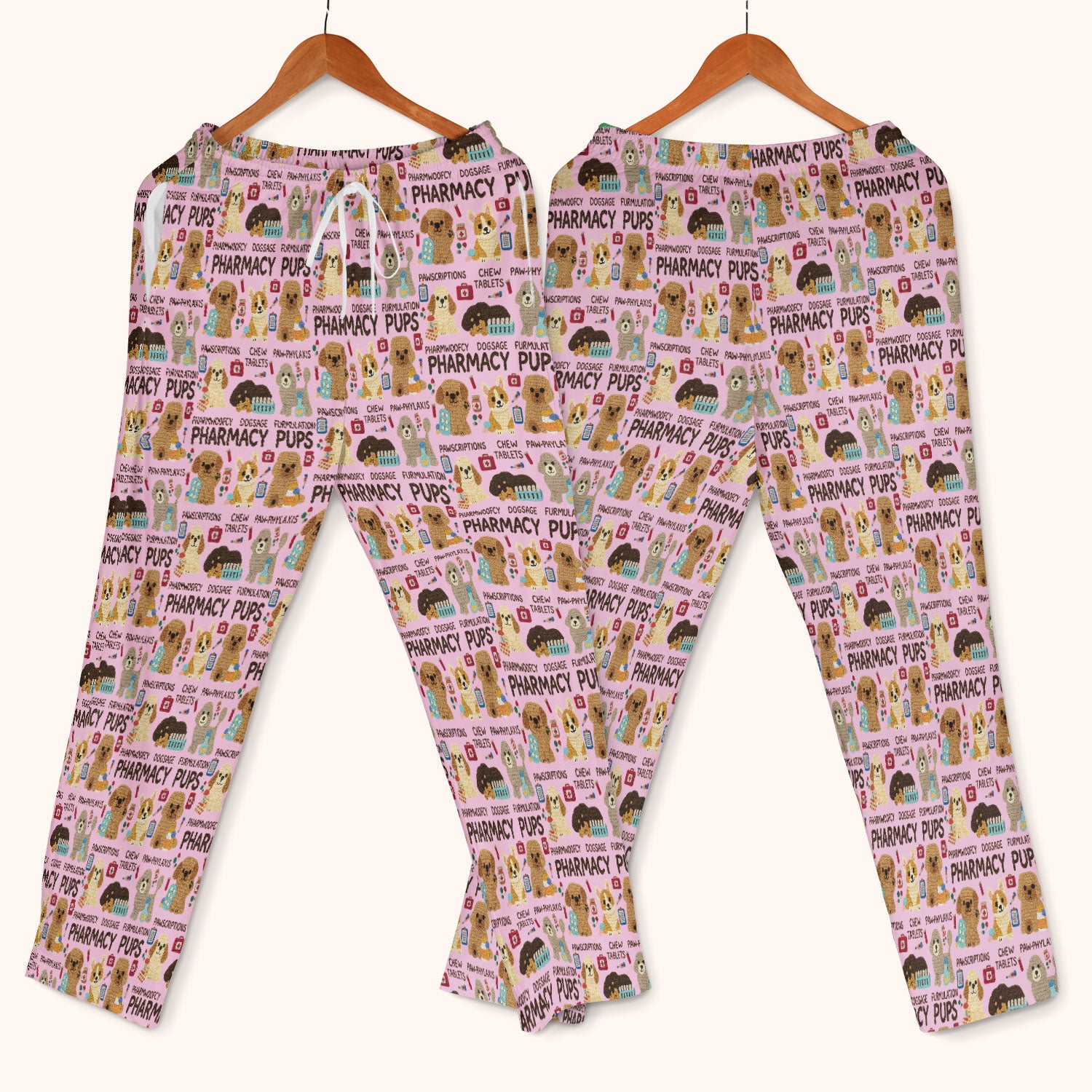 Pharmacy Pups Scrub Set for Women - Cute Dog Medical Uniform for Pharmacists & Vet Techs - Fun Pharmacy Nursing Gift