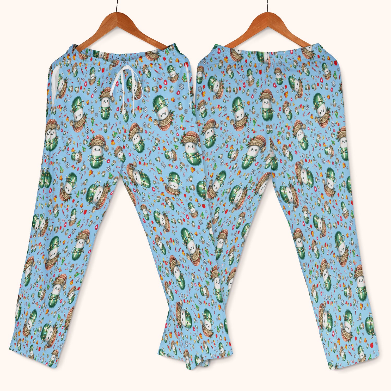 Pharmacy Tech Christmas Scrub Set – Cute Green Snowman Print Nurse Outfit – Funny Holiday Medical Uniform for Pharmacists