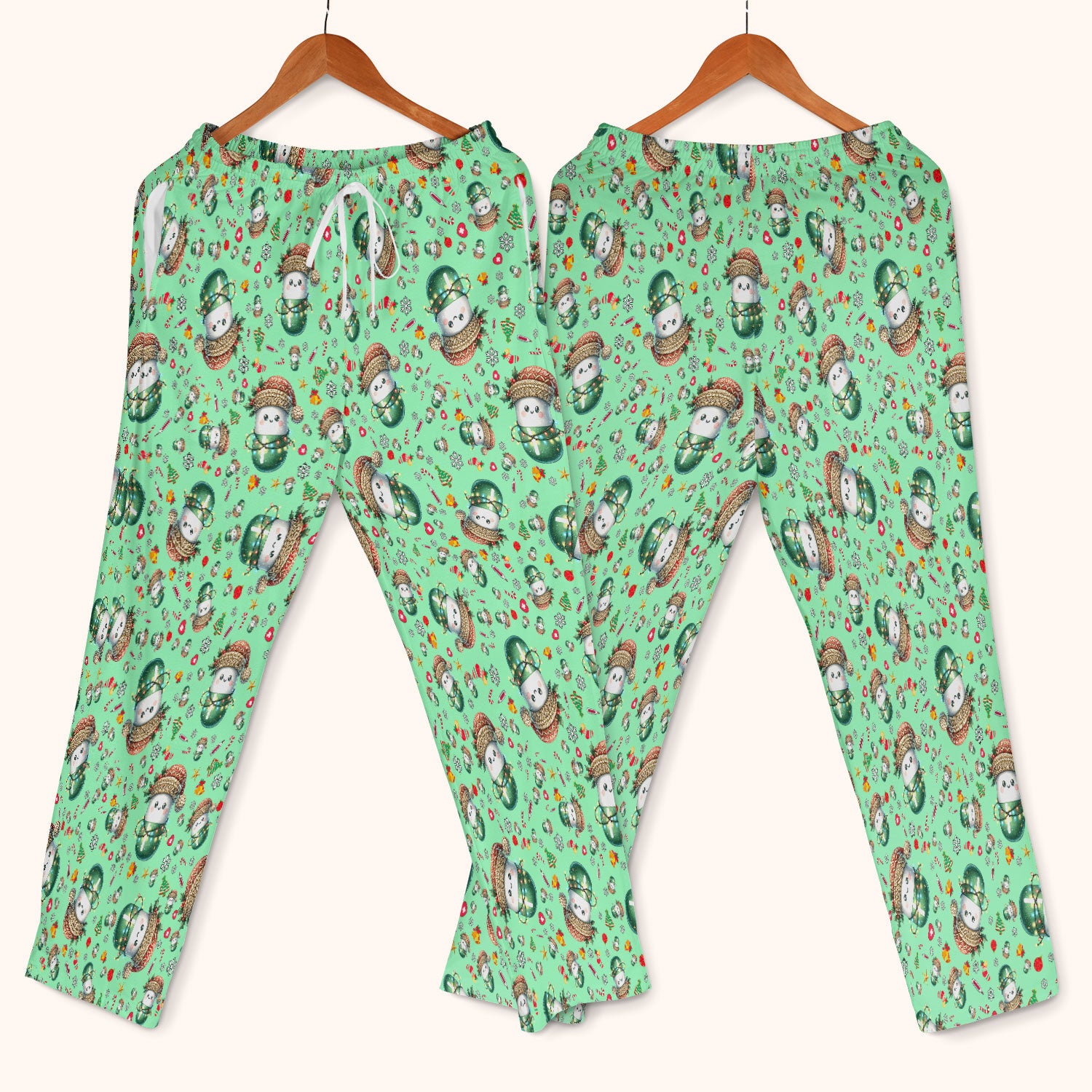 Pharmacy Tech Christmas Scrub Set – Cute Green Snowman Print Nurse Outfit – Funny Holiday Medical Uniform for Pharmacists