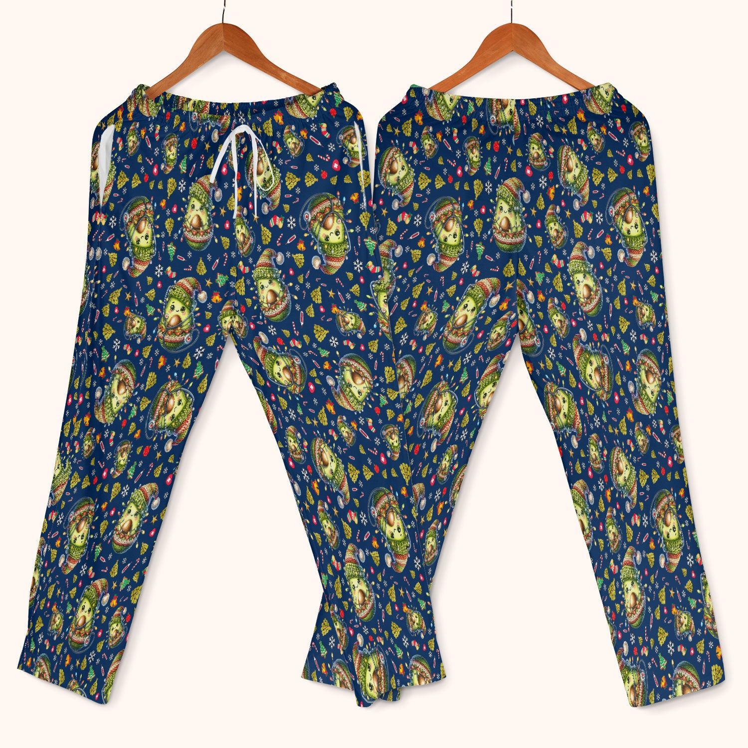 Avocado Scrub Set for Nurse - Funny Christmas Nursing Pants and V Neck Top - Cute Holiday Medical Uniform