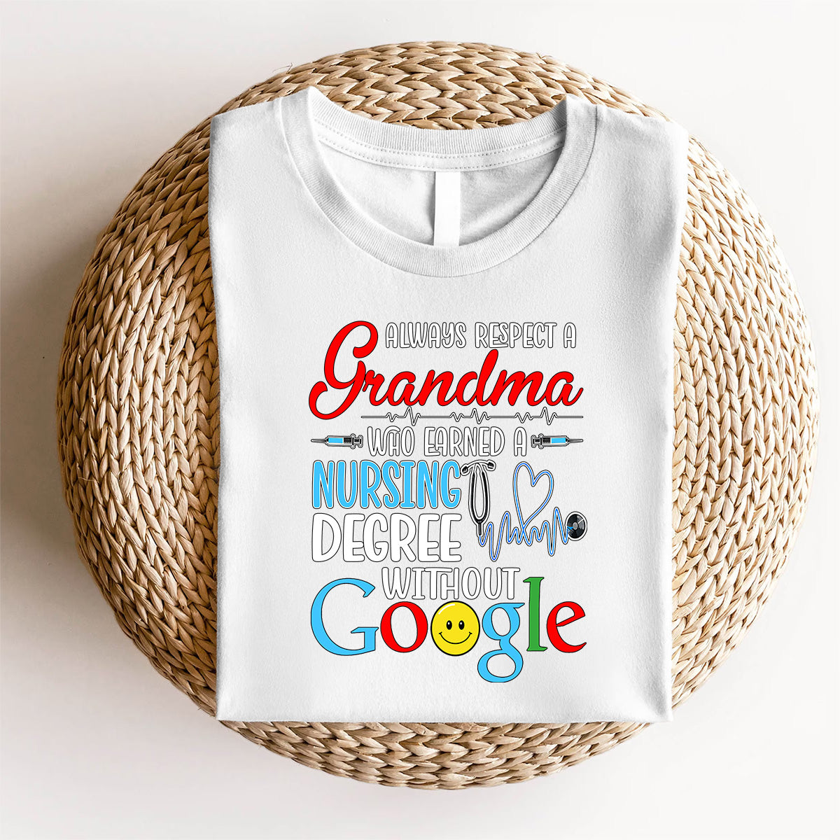 Funny Nursing Grandma Shirt, Respect Grandma Nurse Tee, RN LPN CNA Gift