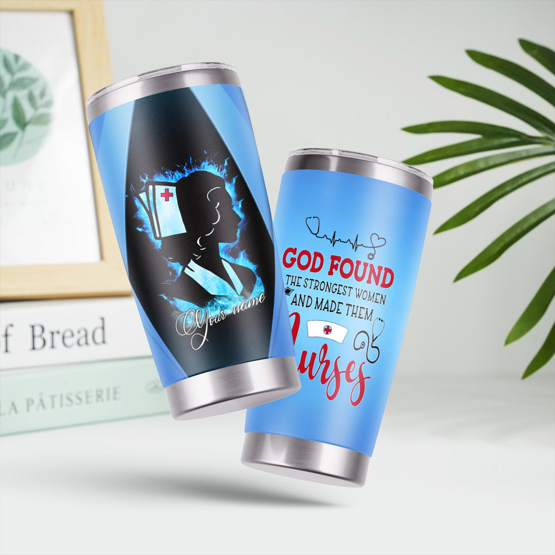 Custom Faith Nurse Tumbler - Strongest Women Made Nurses - Gift for Christian Nurses & Nursing Students