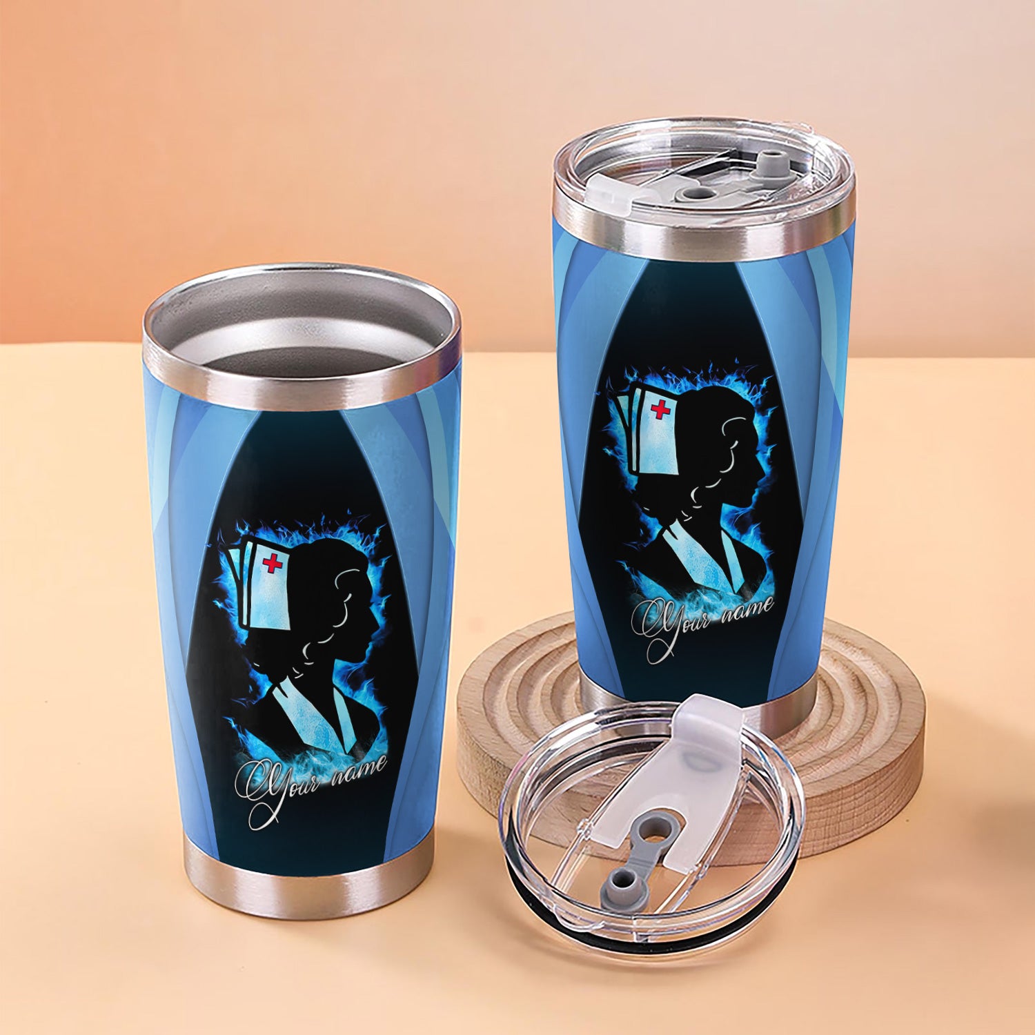 Custom Faith Nurse Tumbler - Strongest Women Made Nurses - Gift for Christian Nurses & Nursing Students