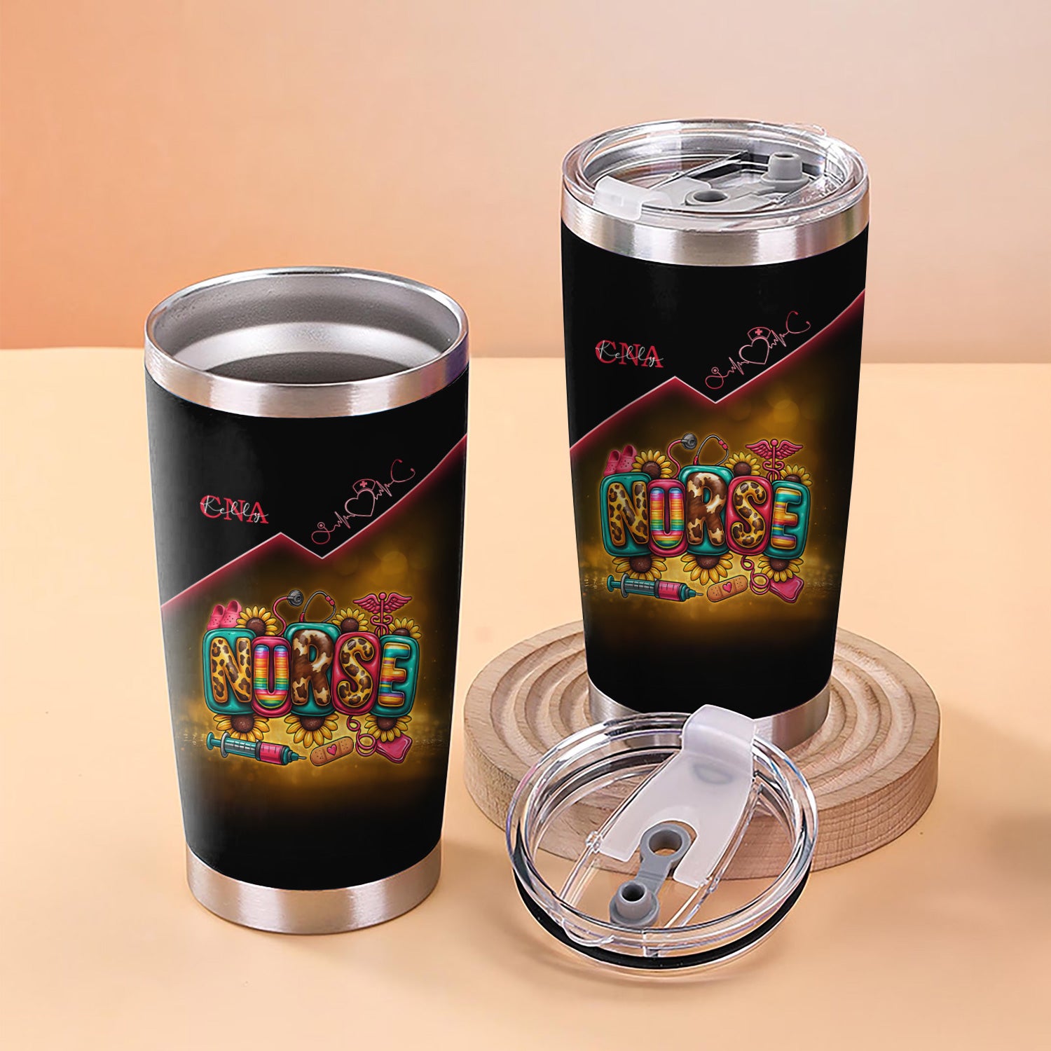 Personalized Nurse Stainless Tumbler - 5 Things About This Nurse Quote - Appreciation Gift for Women Medical Staff Healthcare Worker