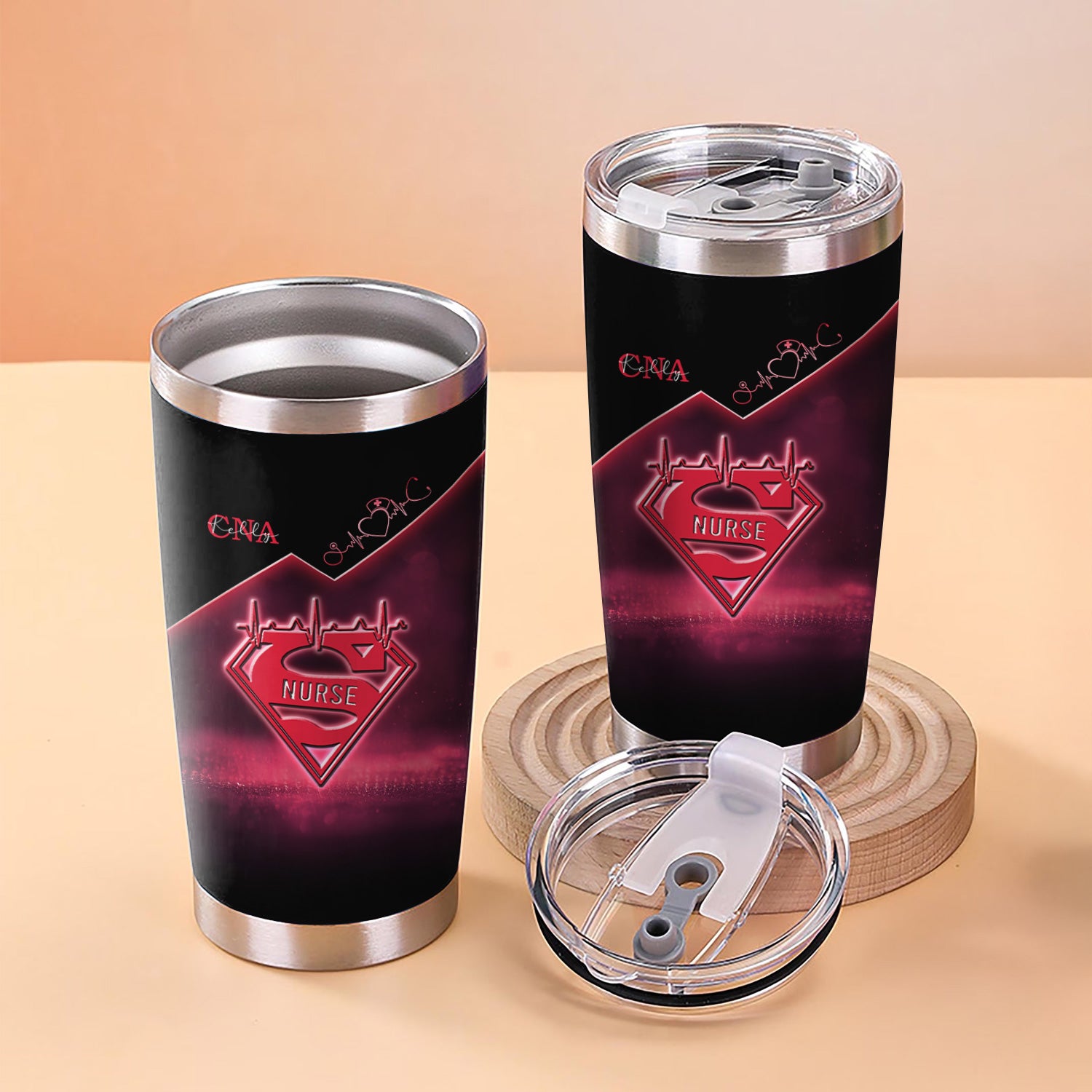 Funny Nurse Tumbler 5 Things You Should Know - Personalized CNA RN LPN Stainless Steel Mug - Gift for Healthcare Worker