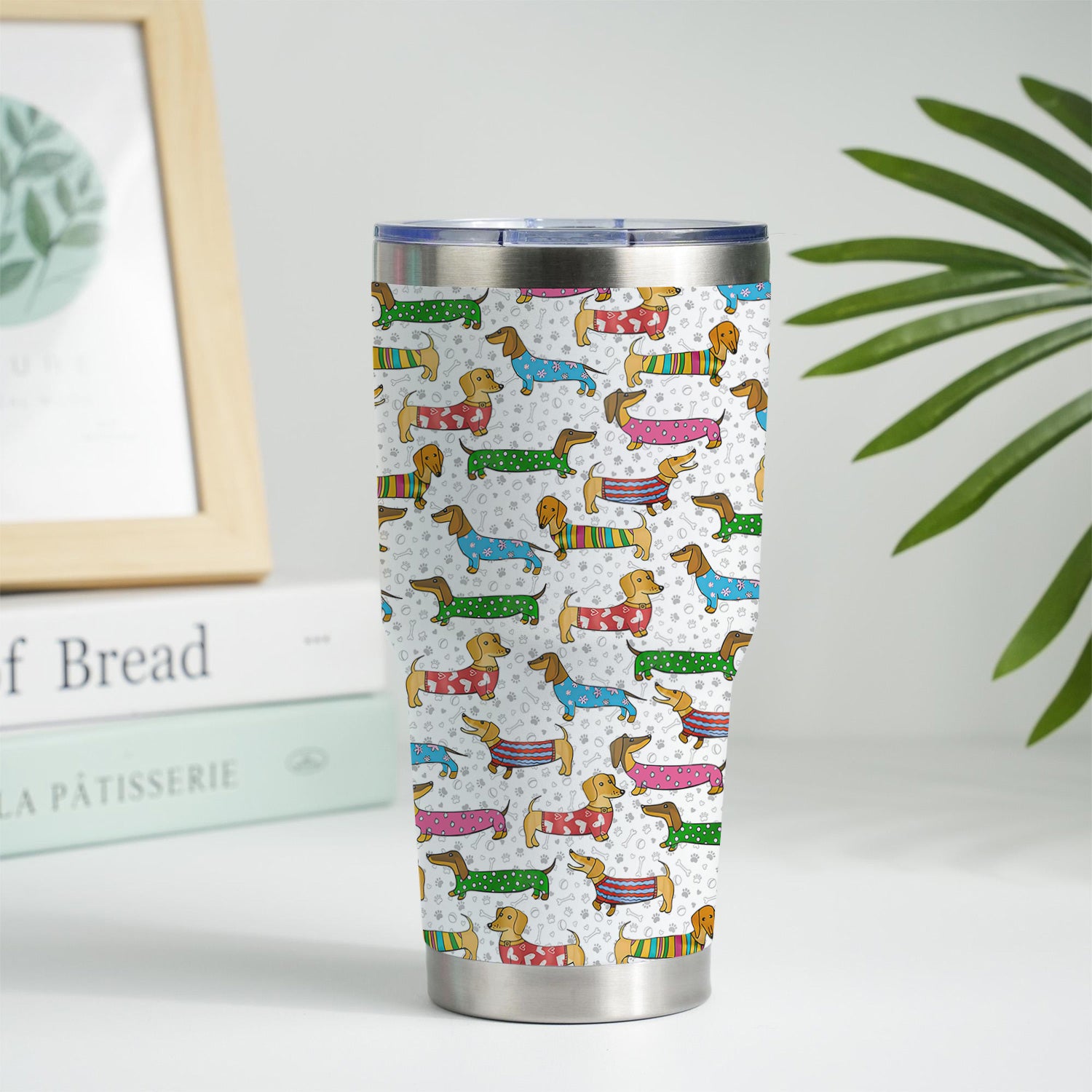 Doxie Puppies Nurse Tumbler - Cute Dachshund Gift for RN LPN CNA - Weiner Dog Stainless Cup for Healthcare Workers