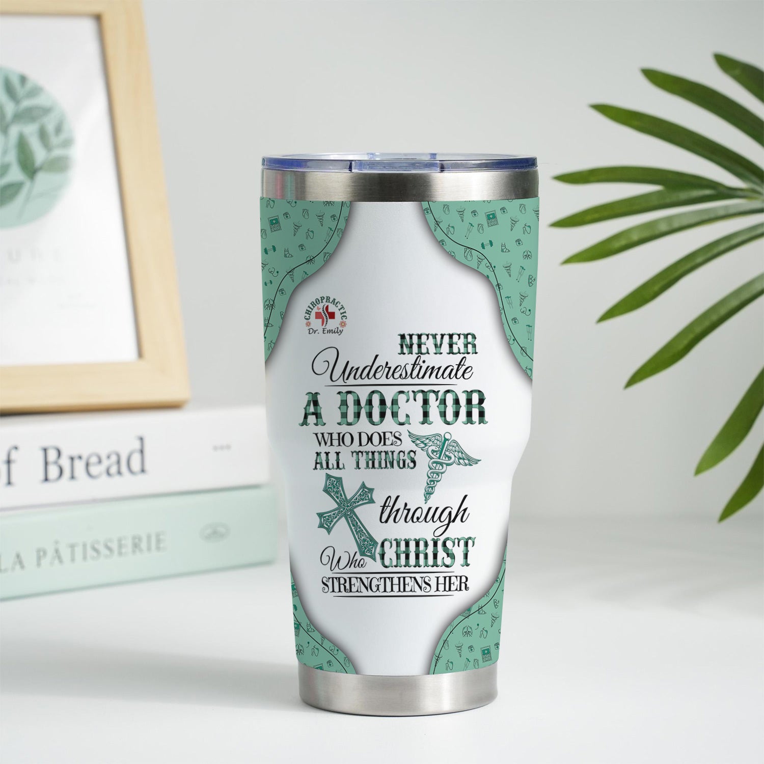 Custom Faith Nurse Tumbler - Stainless Steel Medical Cup with Christian Quote - Thoughtful Gift for Women RN, LPN, CNA
