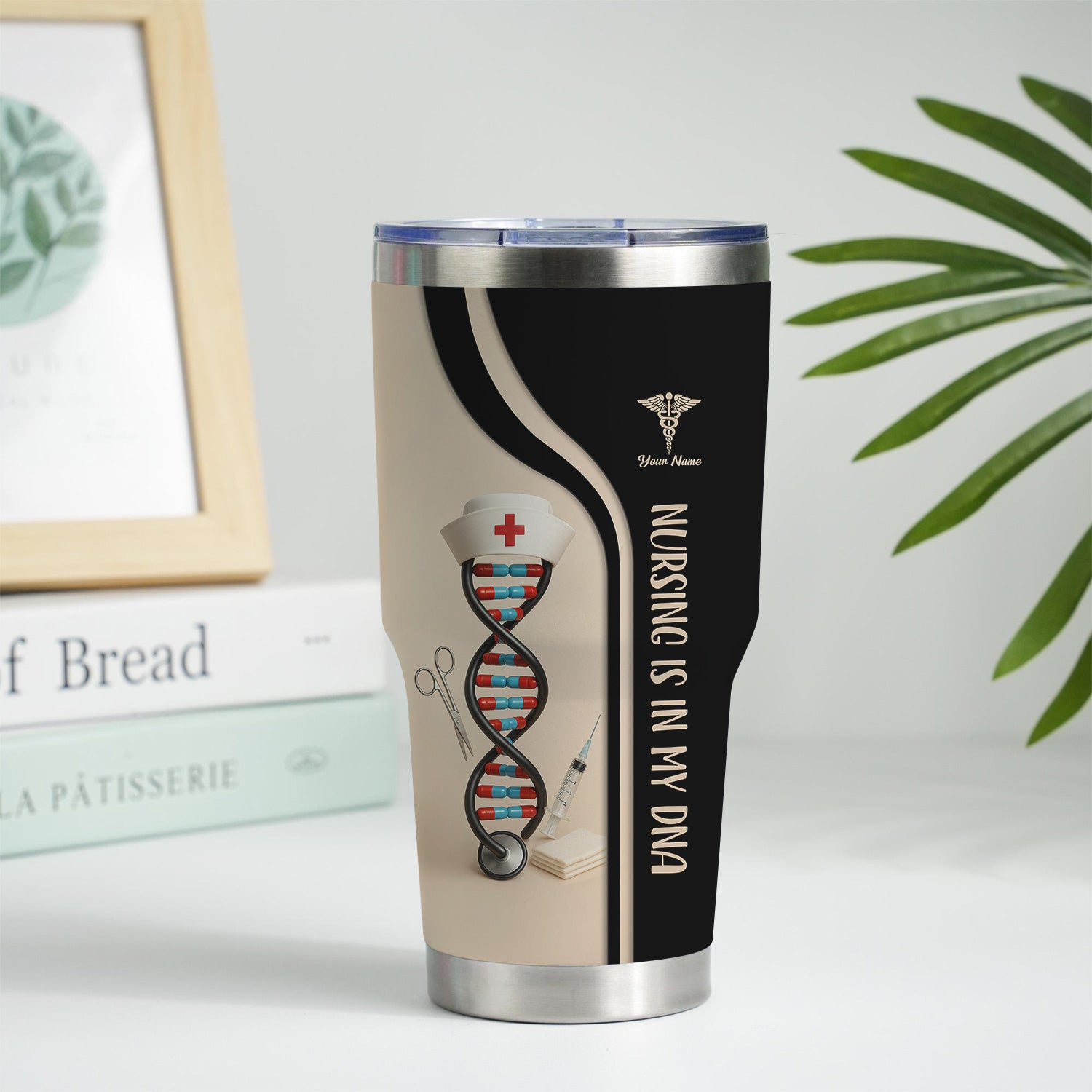 Nursing Is In My DNA Tumbler - Personalized Nurse Tumbler - Gifts For Nurses