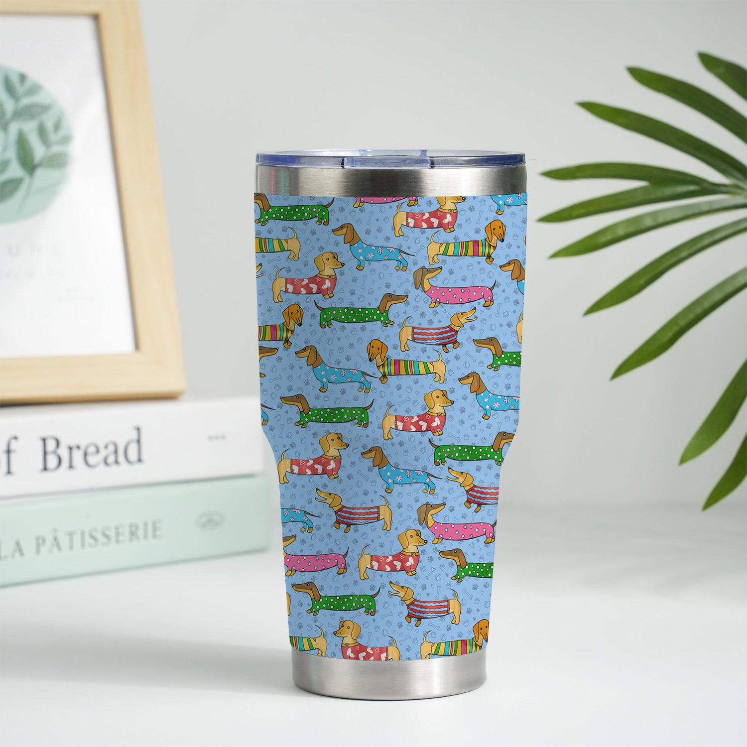 Doxie Puppies Nurse Tumbler - Cute Dachshund Gift for RN LPN CNA - Weiner Dog Stainless Cup for Healthcare Workers