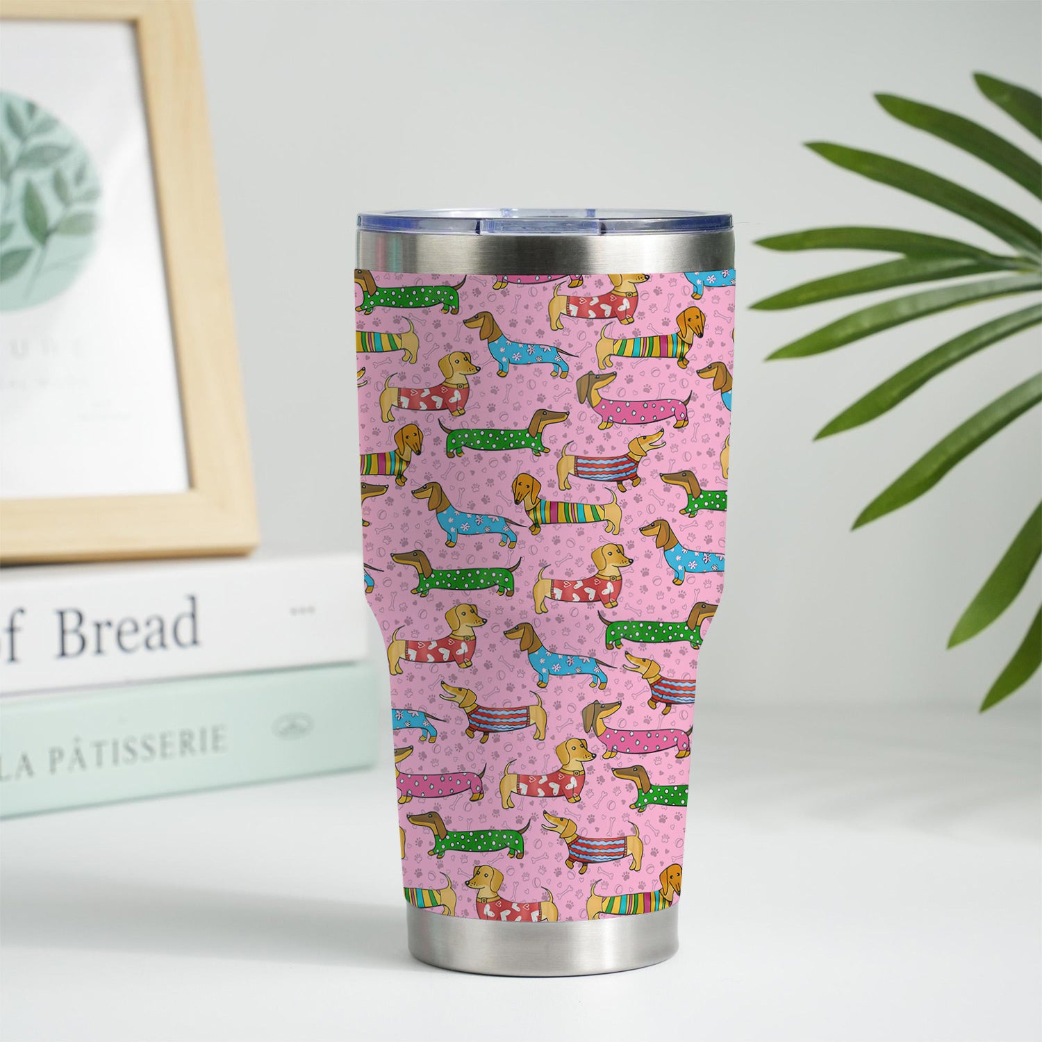 Doxie Puppies Nurse Tumbler - Cute Dachshund Gift for RN LPN CNA - Weiner Dog Stainless Cup for Healthcare Workers