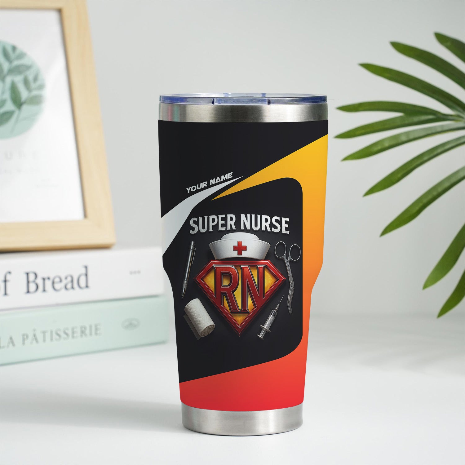Personalized Super Nurse Tumbler - RN Medical Tools Cup - Gift for Healthcare Heroes