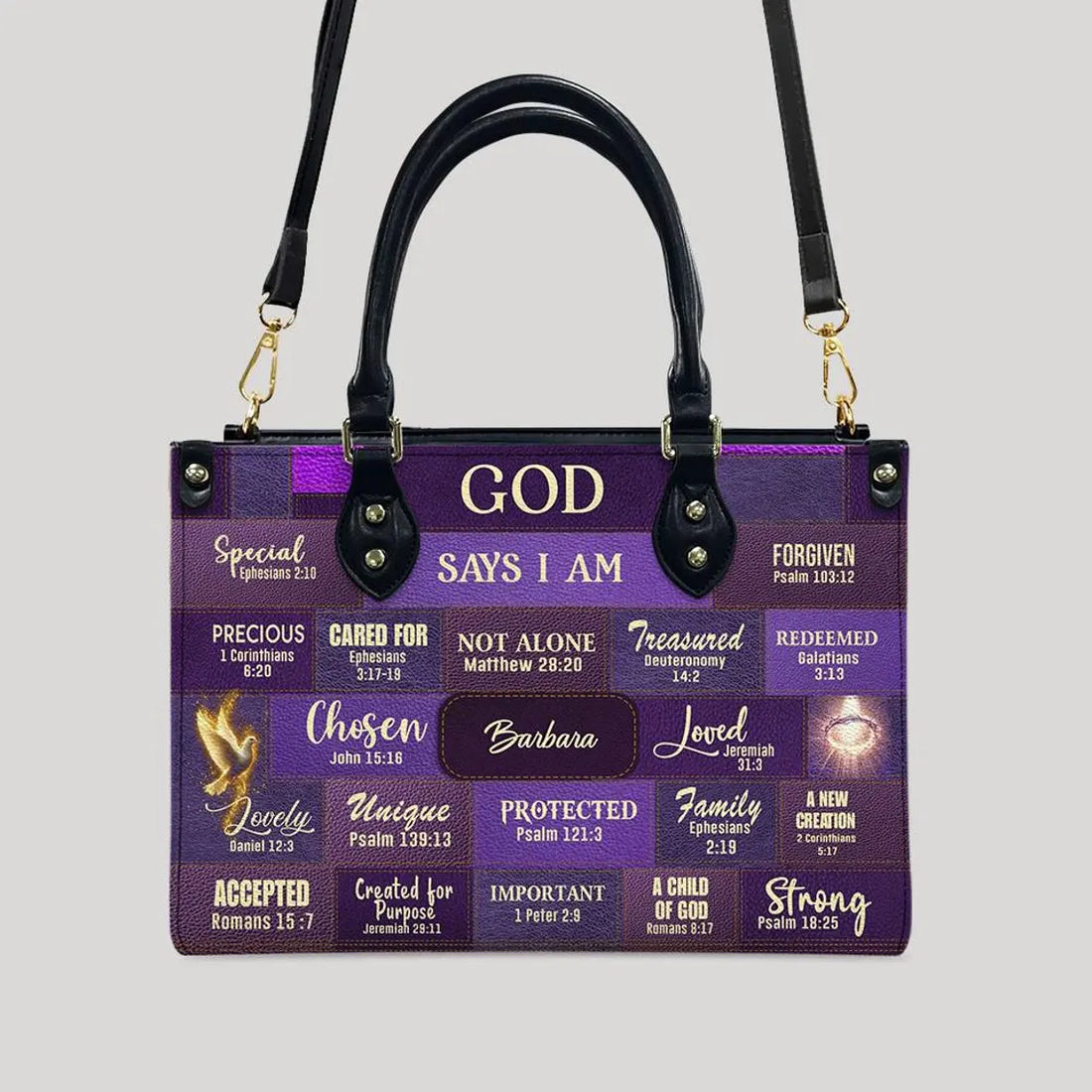 Personalized Nurse Handbag for Women, God Say I Am Handbag Multiple Color Options, Gift for CNA RN LPN