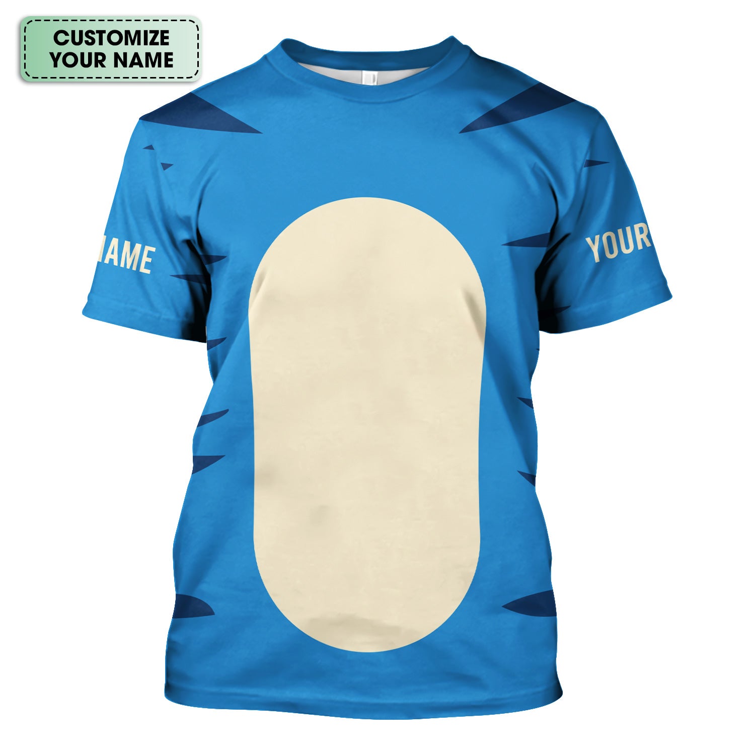 Personalized Blue Tiger Shirt - Animal Costume with Tail Graphic Tee - Gift for Women RN LPN CNA