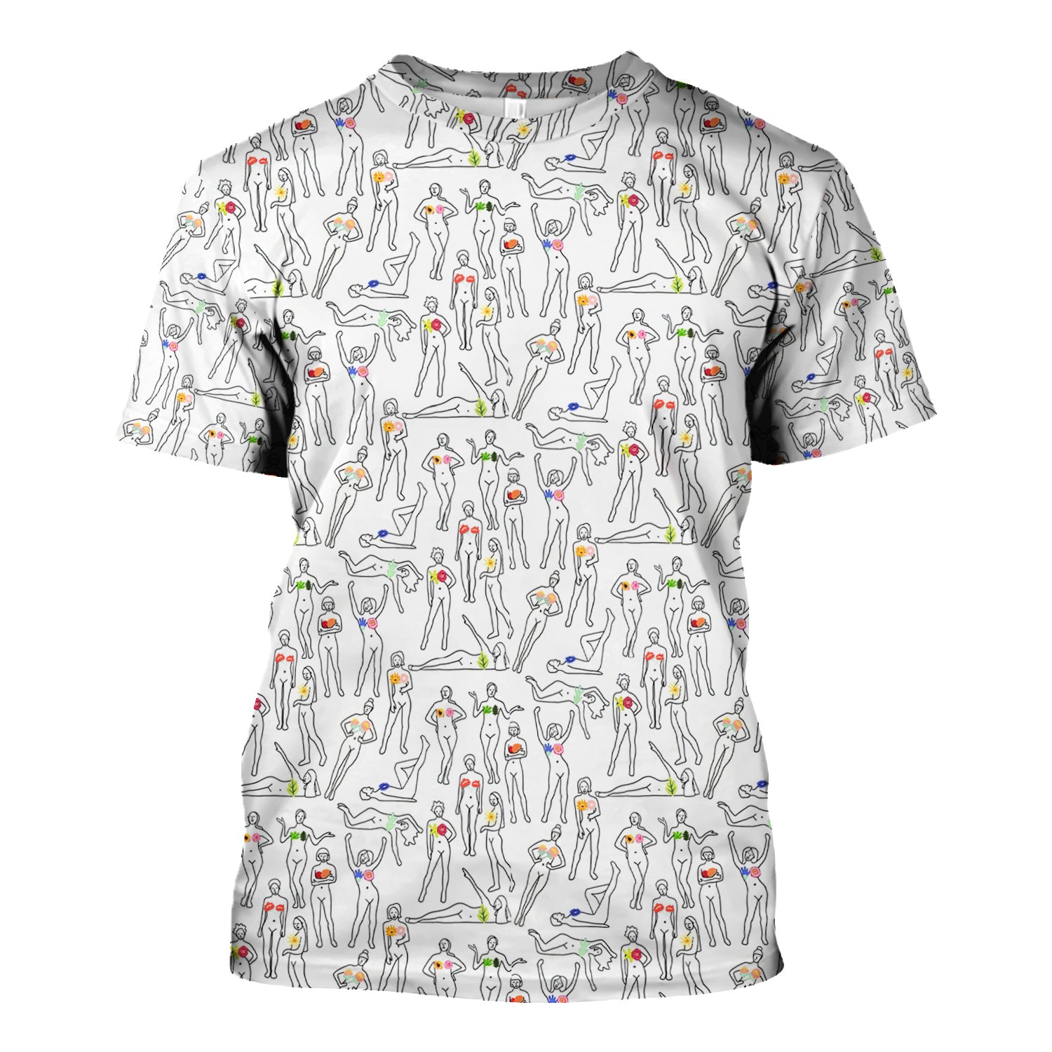 Women's Health Nurse Shirt - Flower Boobs & Female Empowerment Graphic Tee - Gift for Women Healthcare Workers RN LPN