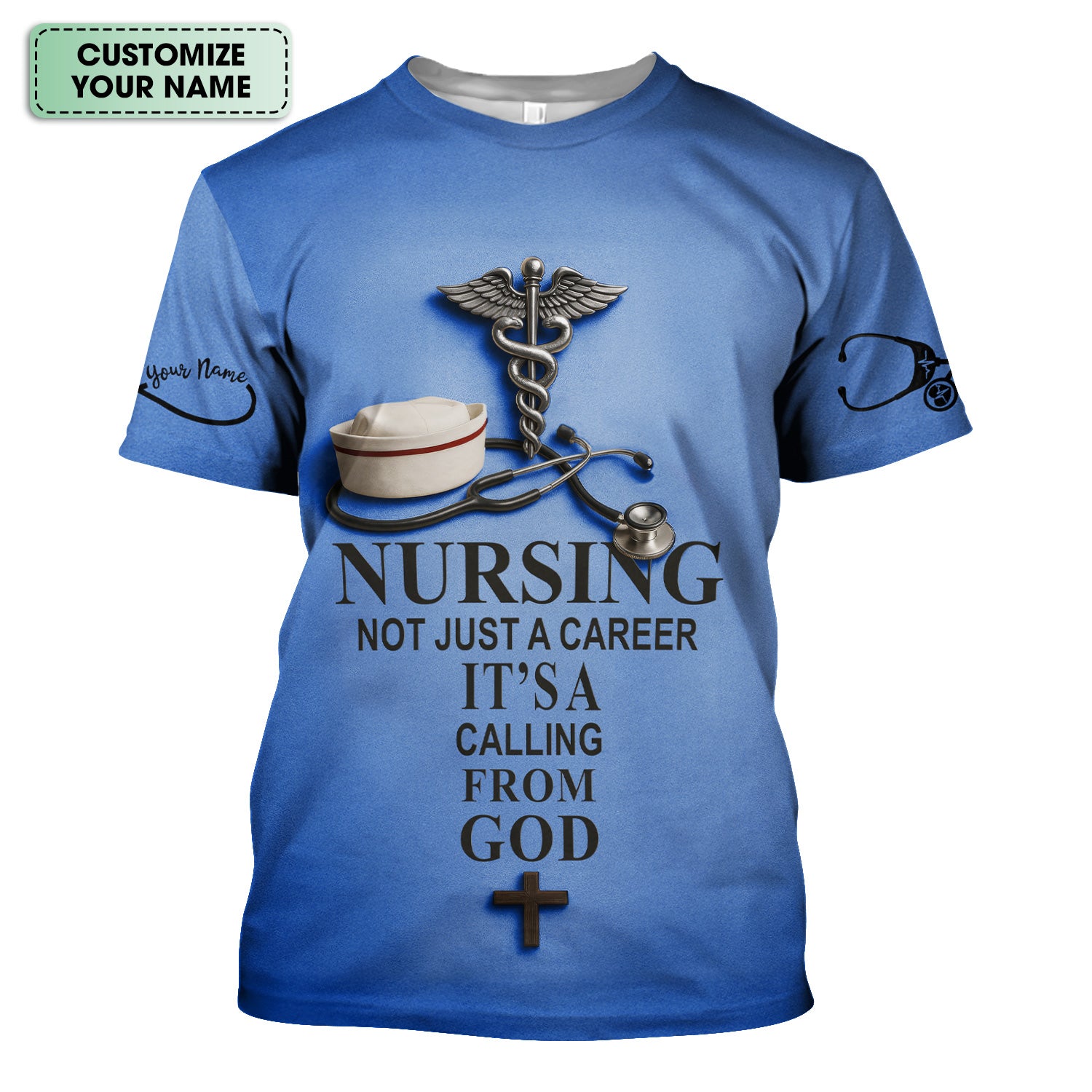 Christian Nurse Shirt - Nursing Is a Calling from God - Available in Multiple Colors - Gift for Women RN CNA LPN
