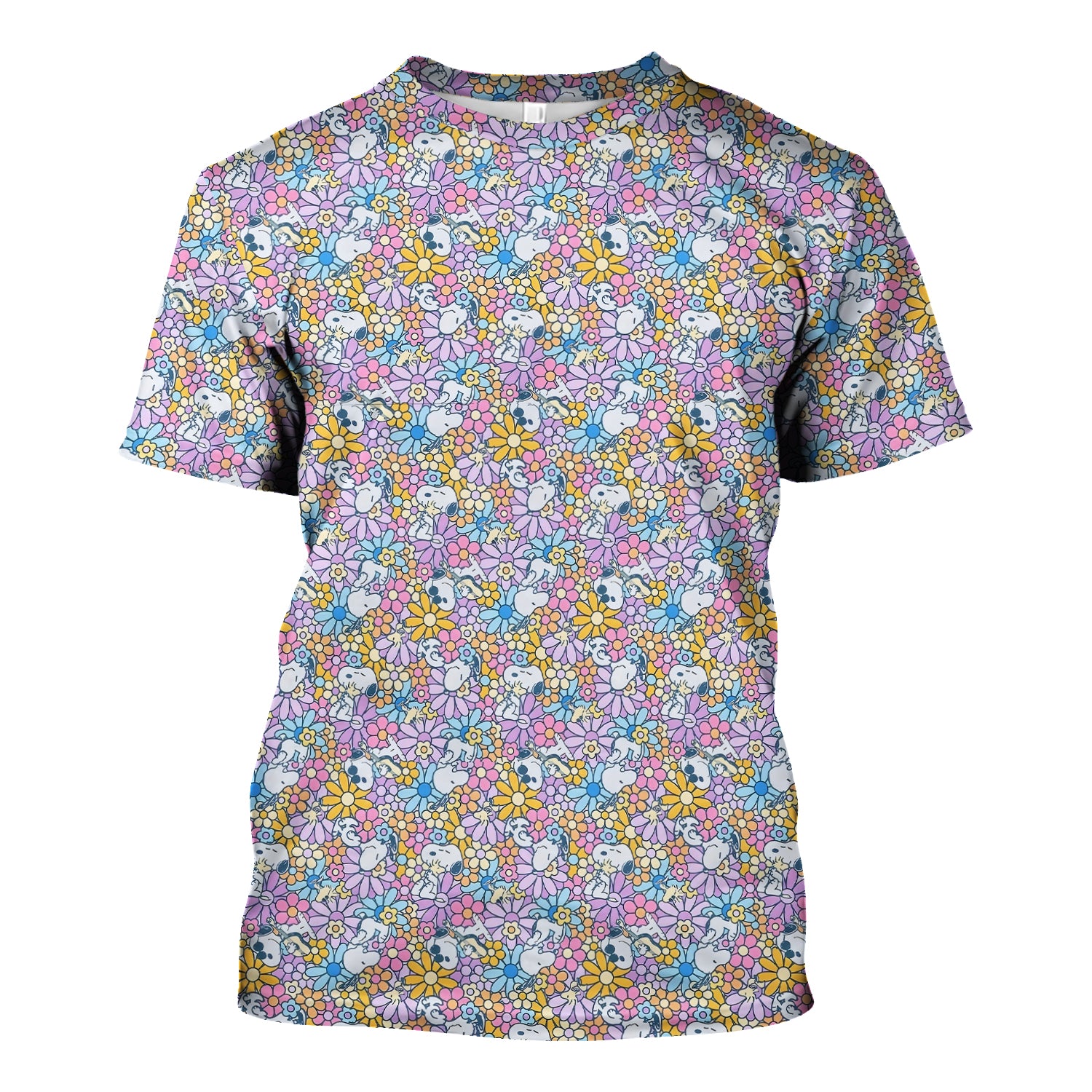 Funny Beagle Dog Nurse Shirt - Floral & Cartoon Dog Graphic Design - Gift for Women RN LPN CNA