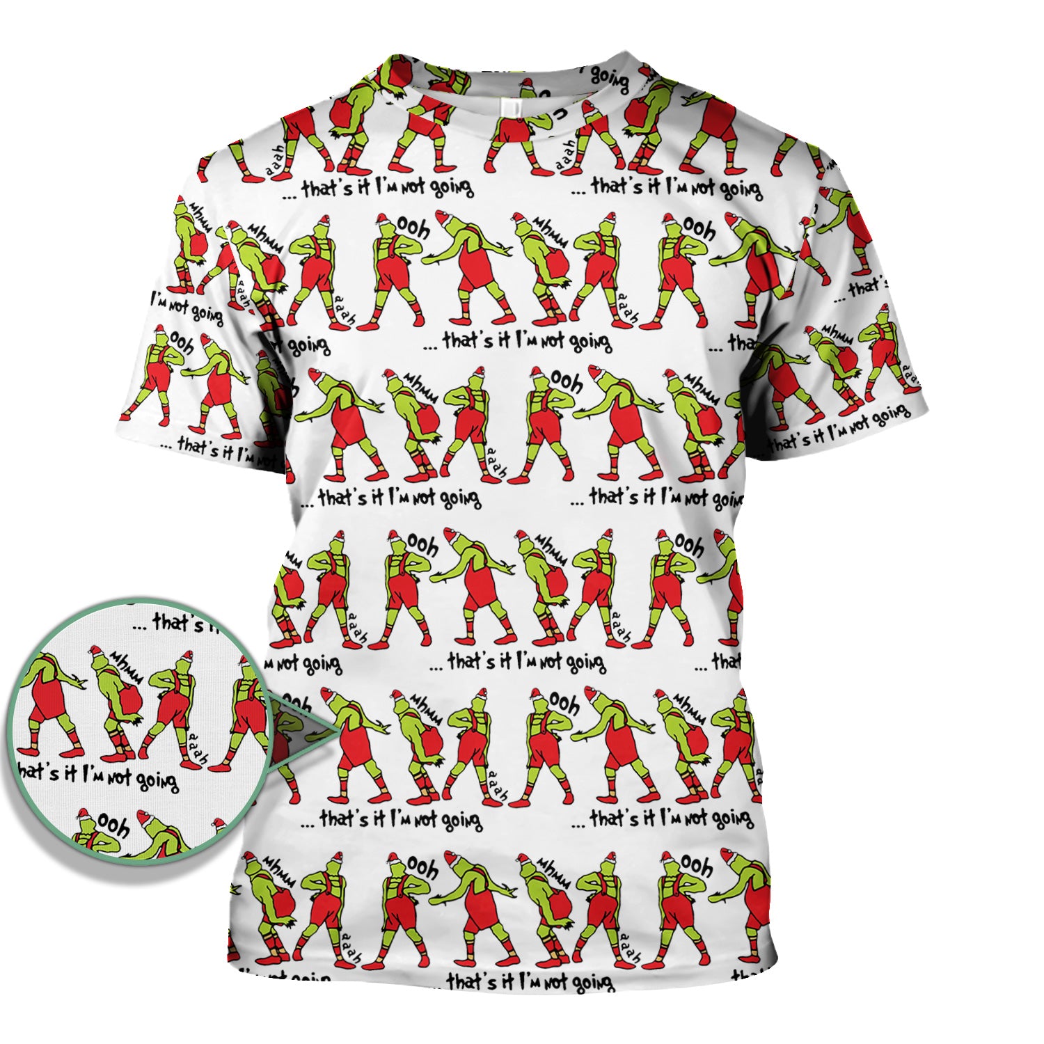 Funny Grinch Nurse Scrub Top - That’s It I’m Not Going RN LPN CNA Gift - Nurse Appreciation Gift