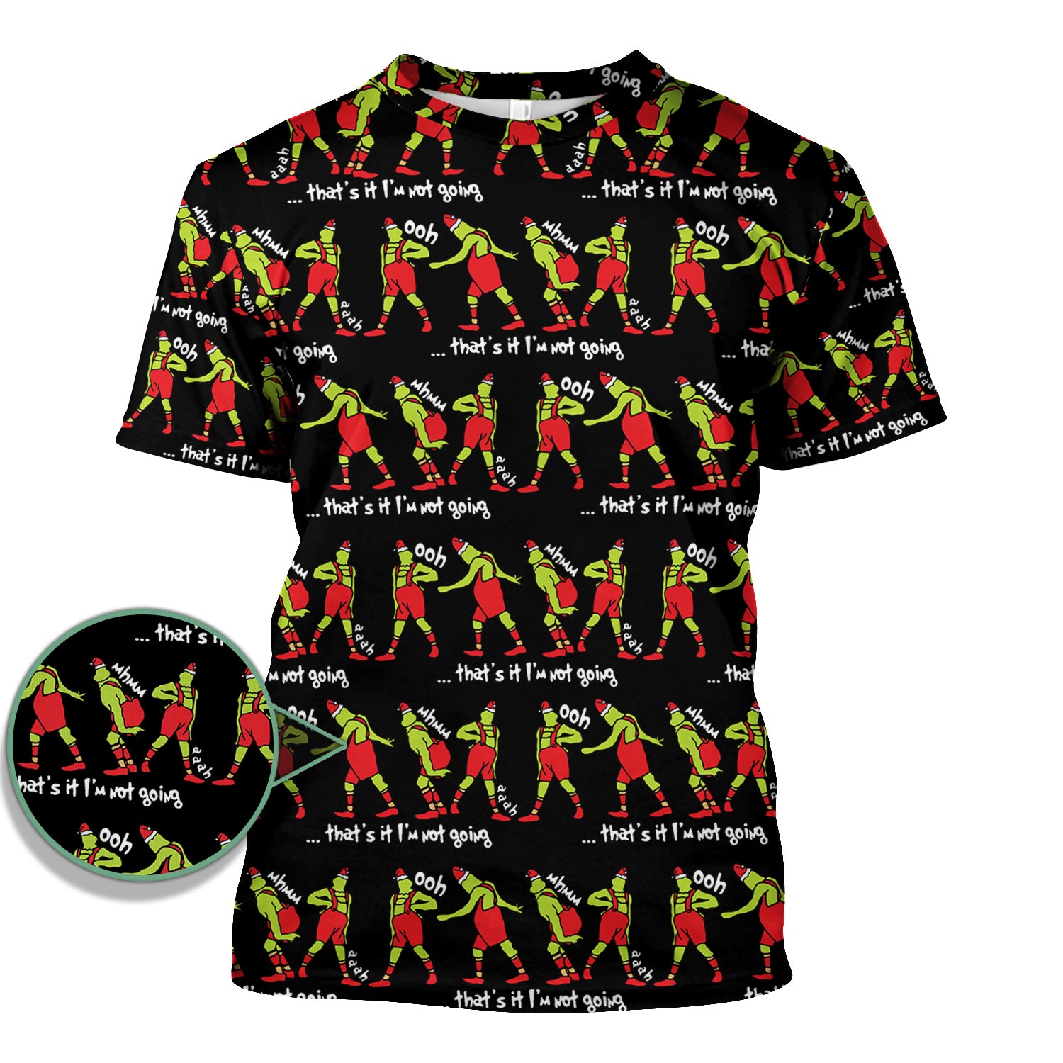 Christmas Nurse Scrub Top - Funny Grinch Shirt for Women - RN LPN CNA Healthcare Workers Gift