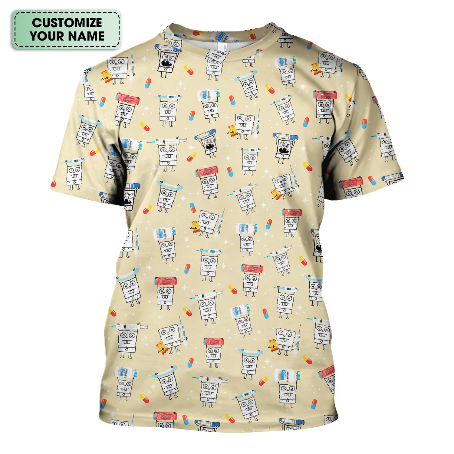 Funny Pharmacist Cartoon T-Shirt - Funny Pharmacist Cartoon Design - Gift for RN LPN Healthcare Workers