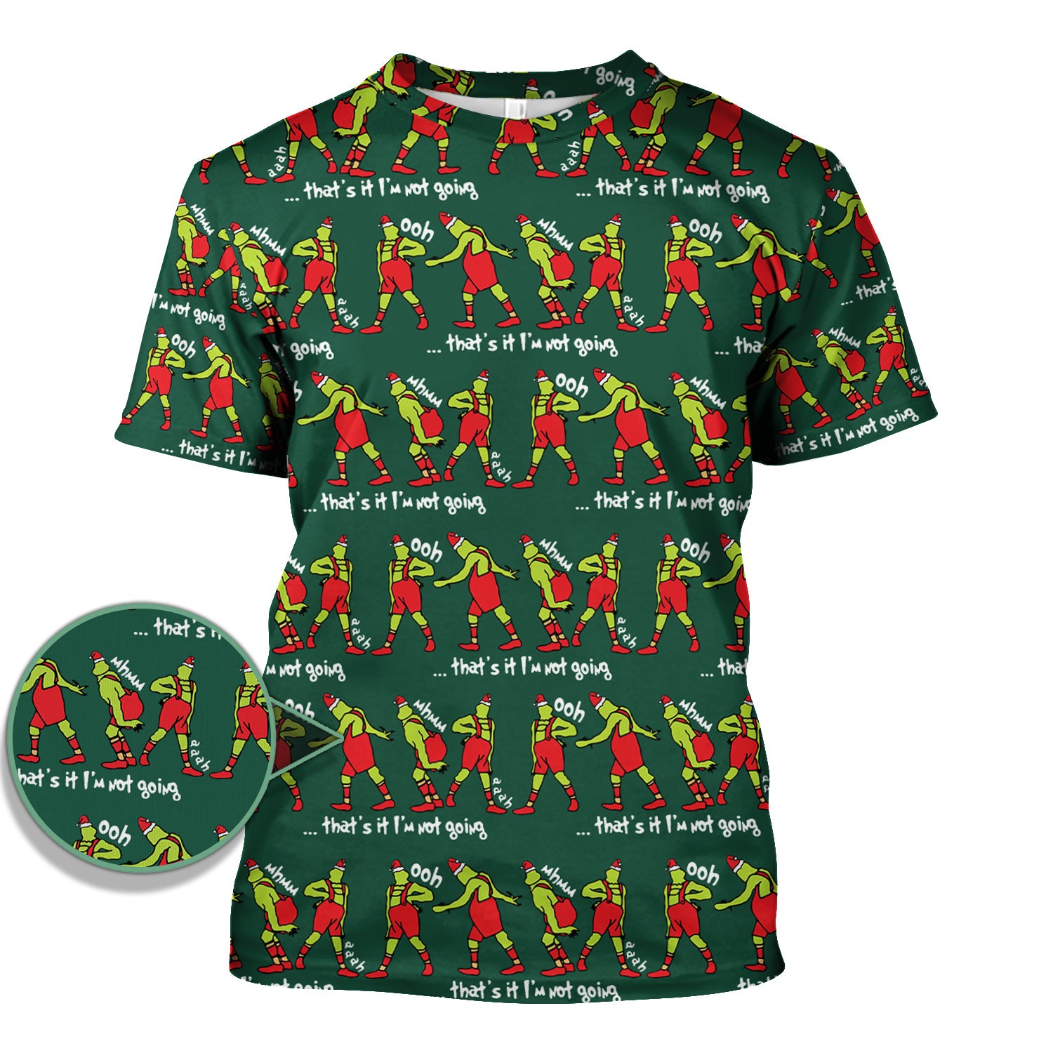 Christmas Nurse Scrub Top - Funny Grinch Shirt for Women - RN LPN CNA Healthcare Workers Gift
