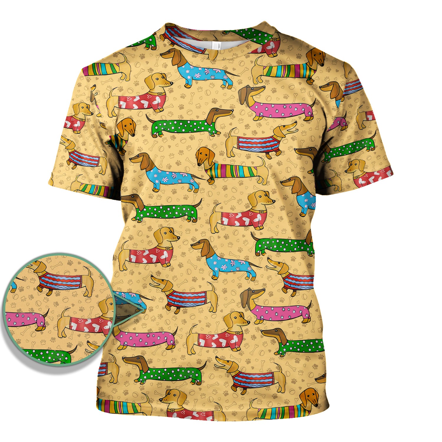 Dachshund Dog Scrub Top - Funny Animal Lover Scrubs For Women - RN LPN CNA Healthcare Workers Gift