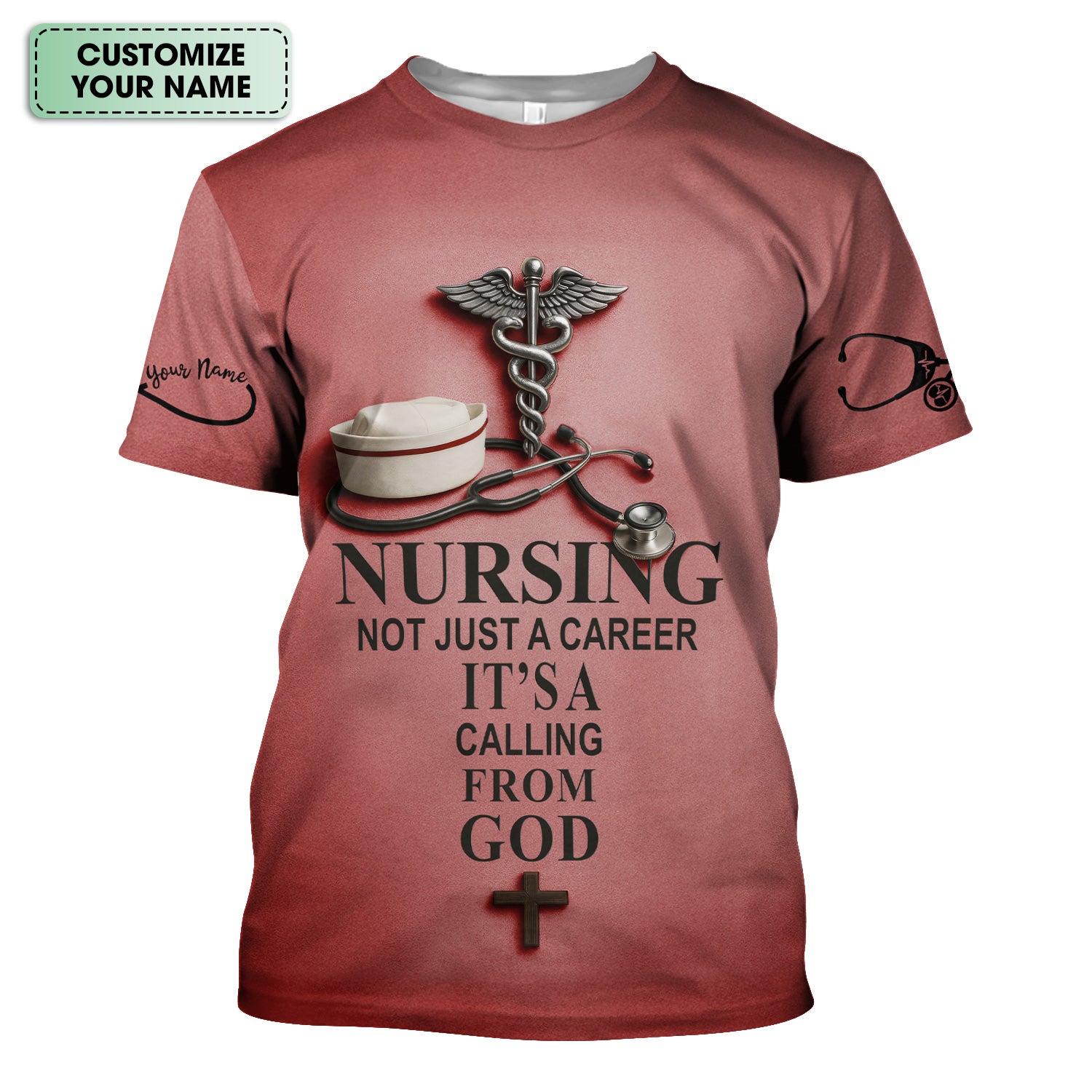 Christian Nurse Shirt - Nursing Is a Calling from God - Available in Multiple Colors - Gift for Women RN CNA LPN