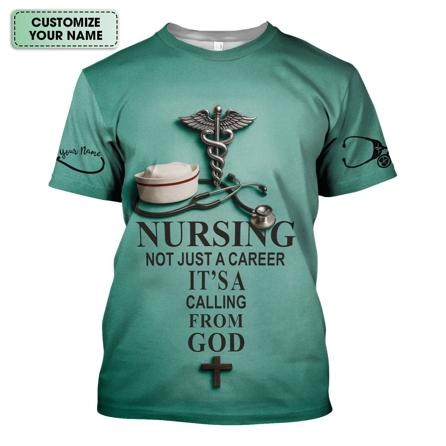 Christian Nurse Shirt - Nursing Is a Calling from God - Available in Multiple Colors - Gift for Women RN CNA LPN