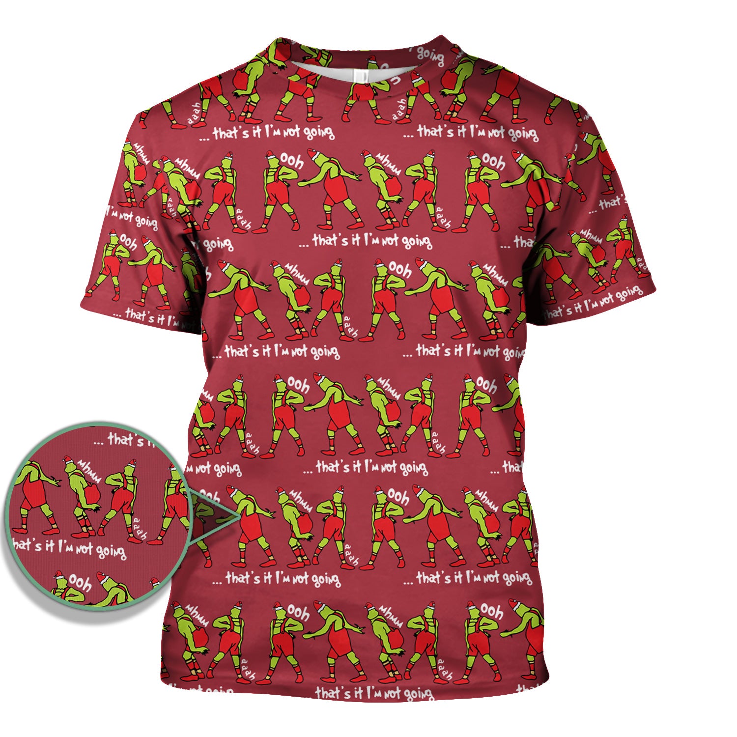 Funny Grinch Nurse Scrub Top - That’s It I’m Not Going RN LPN CNA Gift - Nurse Appreciation Gift